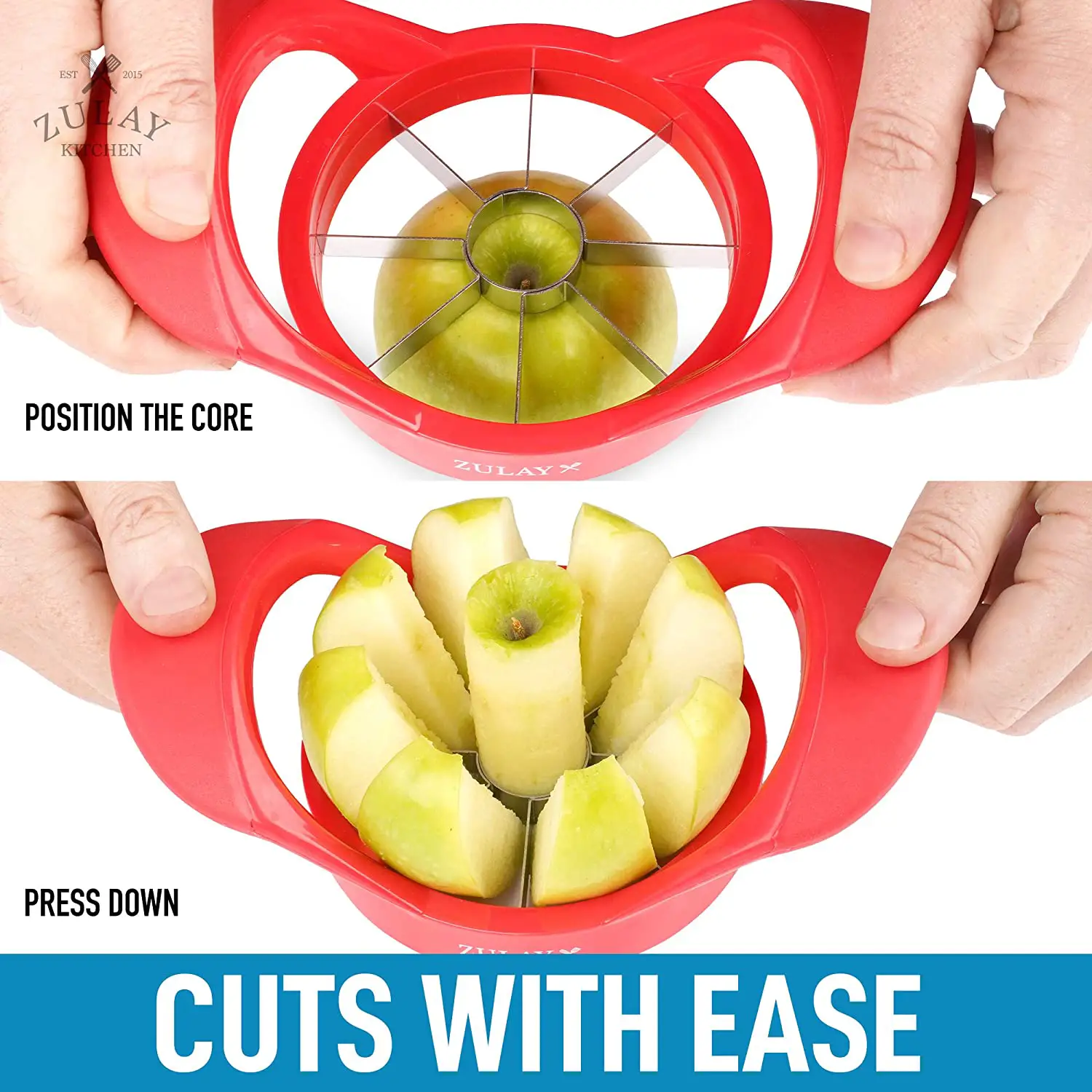 Apple Corer And Slicer With 8 Sharp Blades