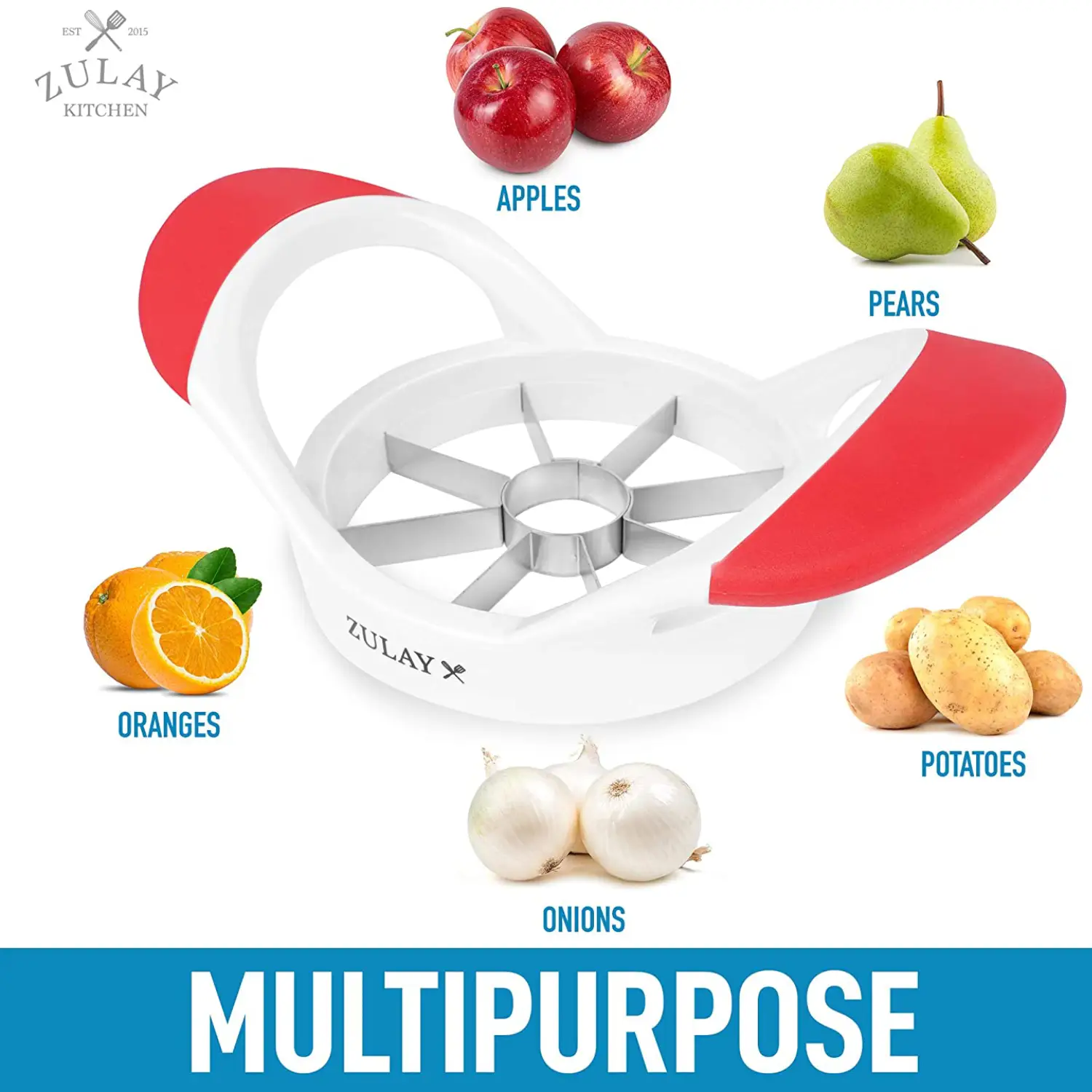 Apple Corer And Slicer With 8 Sharp Blades