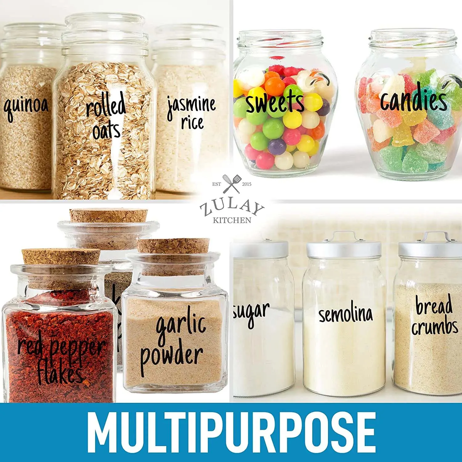 Pantry Labels For Containers - 157 Labels