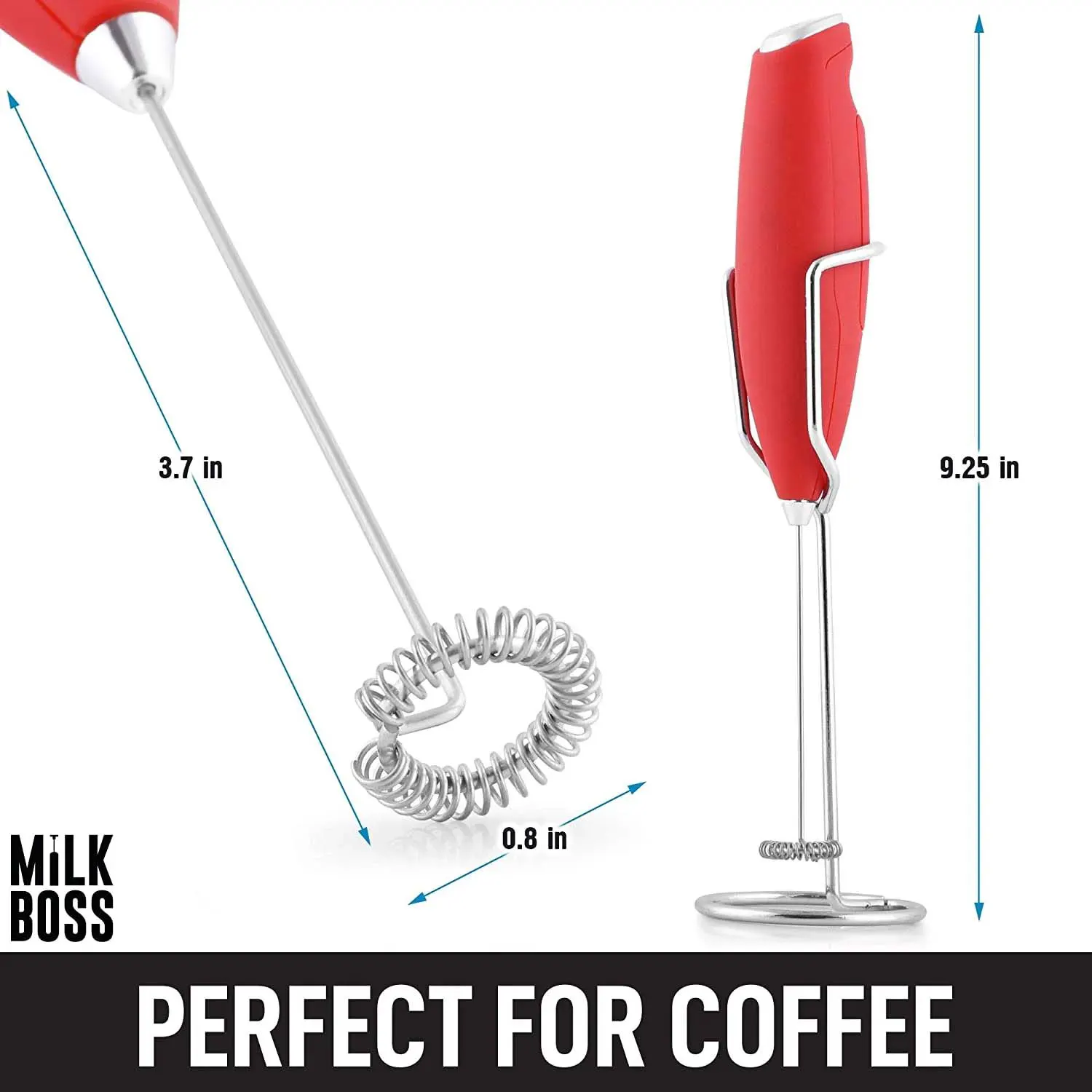 Milk Boss Milk Frother With Holster Stand