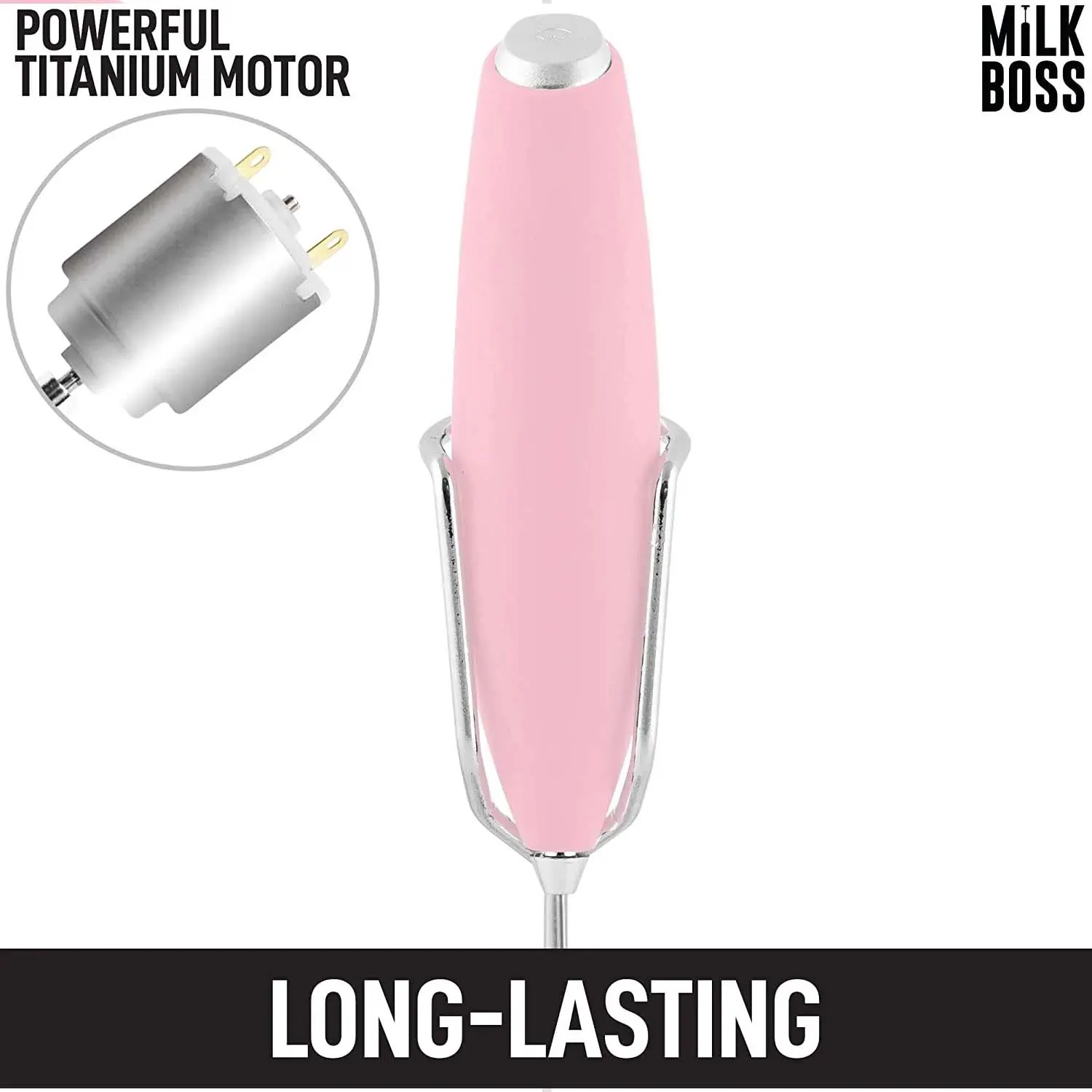 Milk Boss Milk Frother With Holster Stand