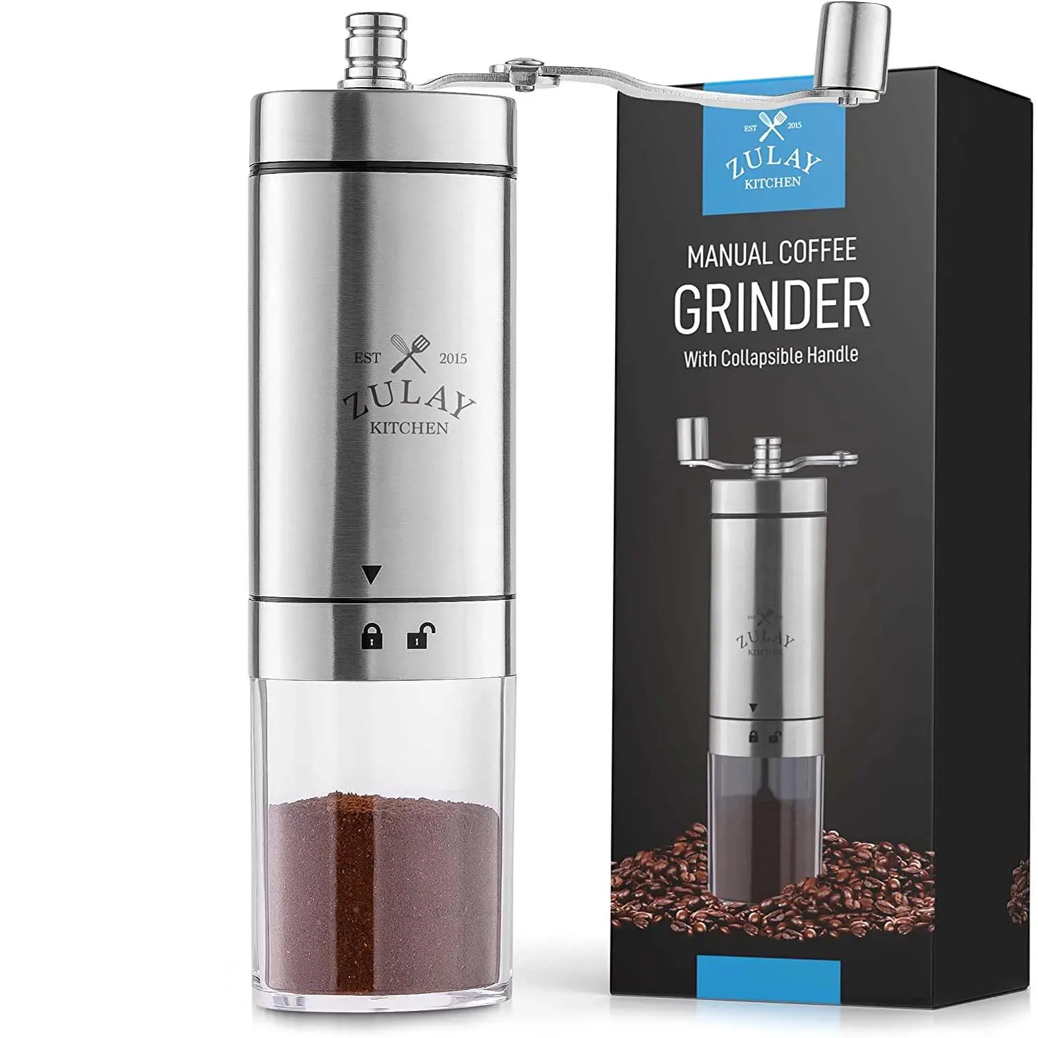 Manual Coffee Grinder With Foldable Handle
