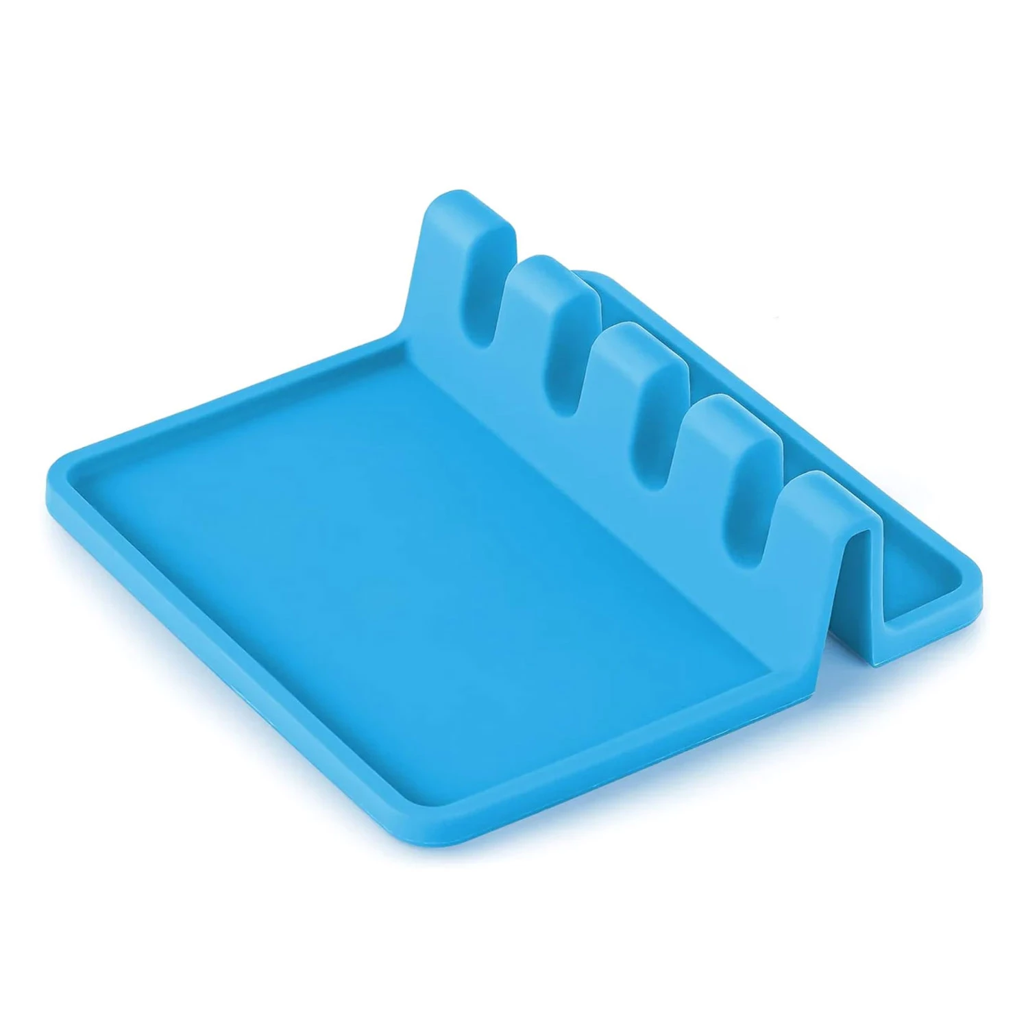 Simple Craft Heat Resistant Silicone Spoon Rest With Drip Pad