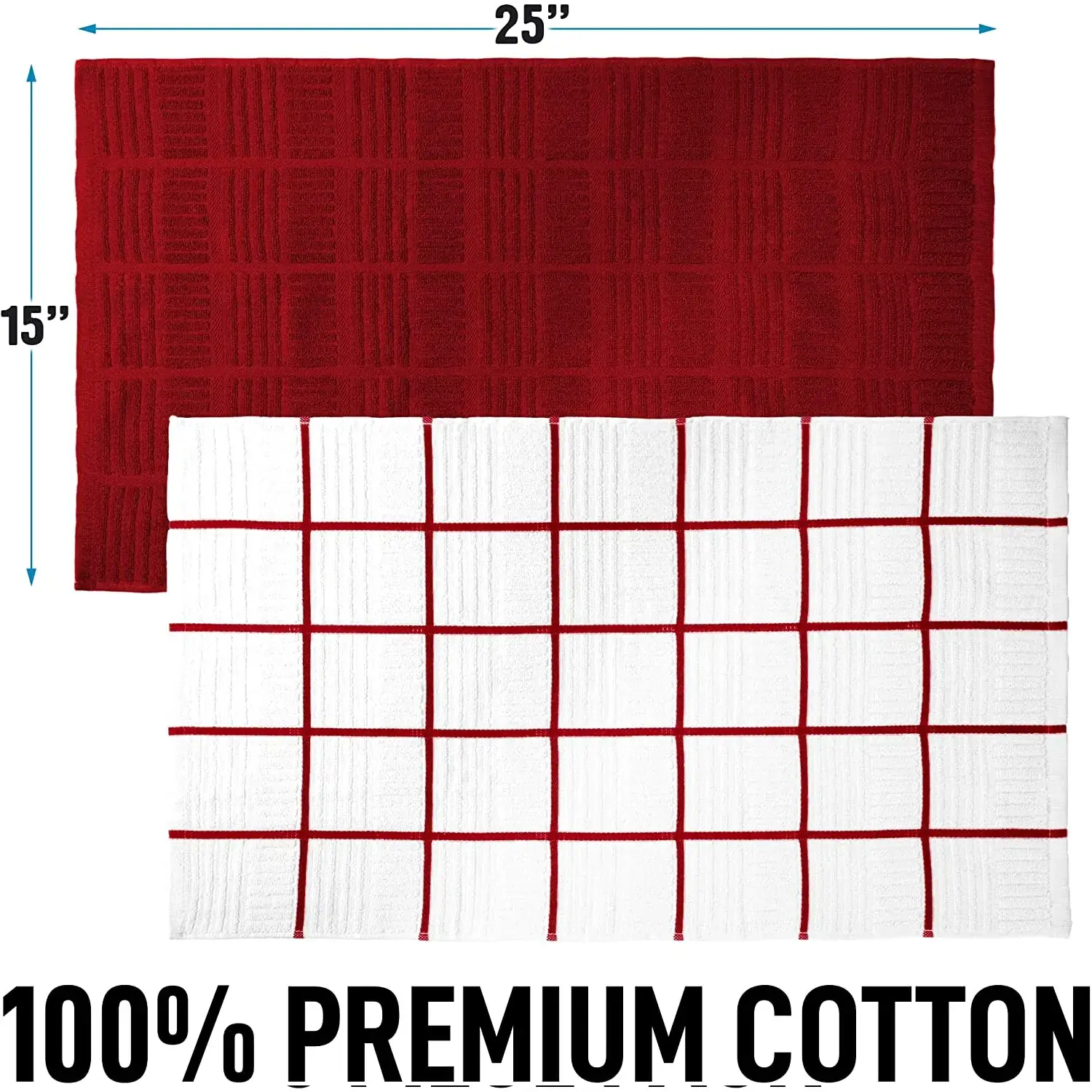 Absorbent Kitchen Towels Cotton