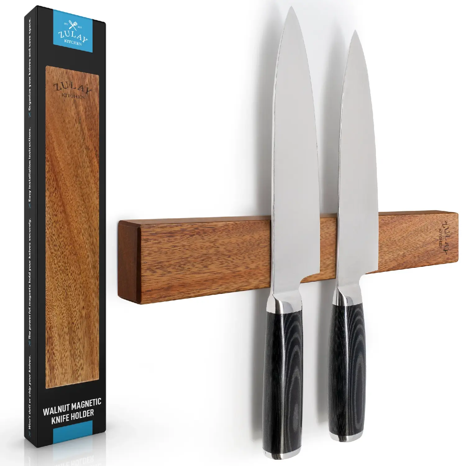 Wooden Magnetic Knife Strip