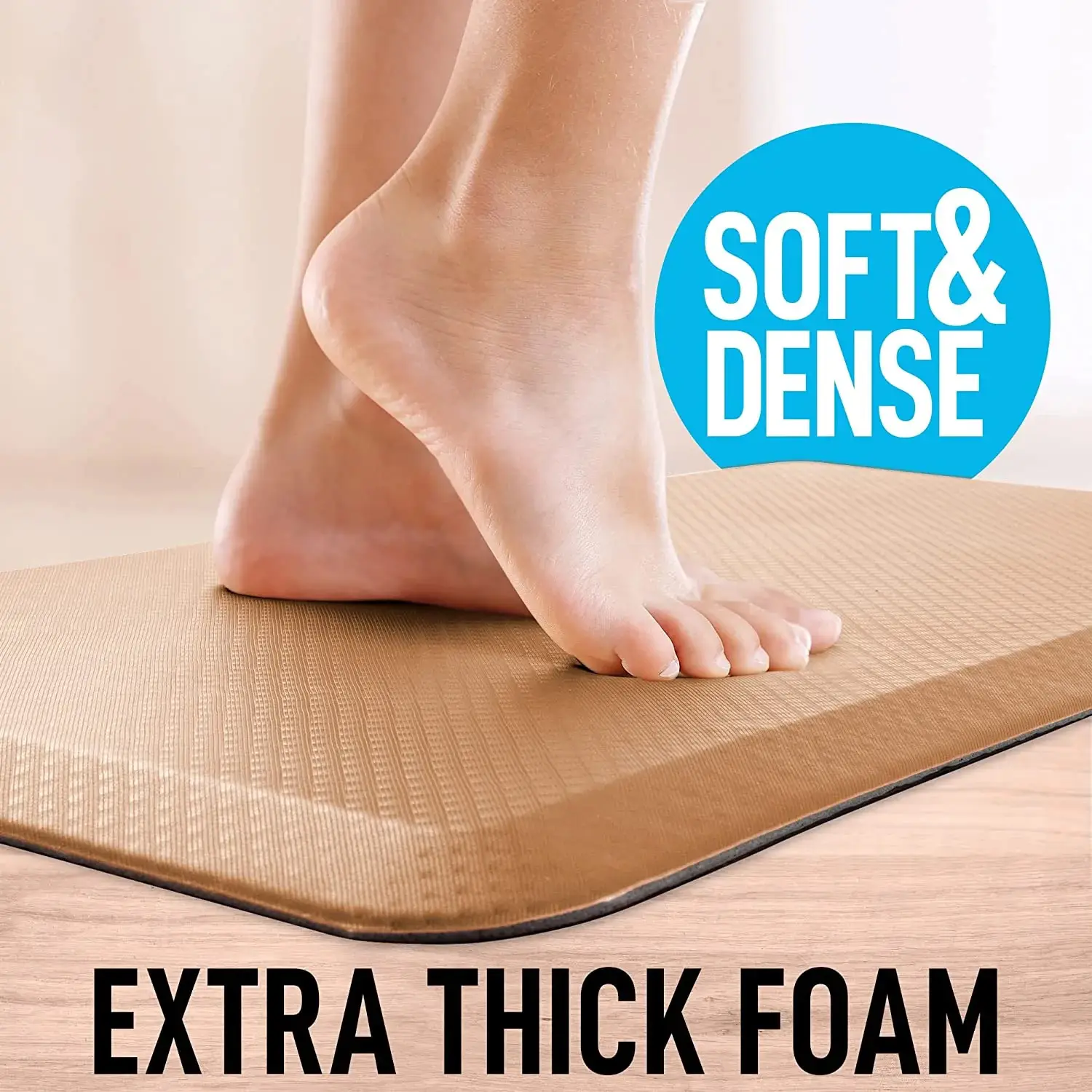 Zulay Home Anti Fatigue Mat - Thick Cushioned Non Slip Foam