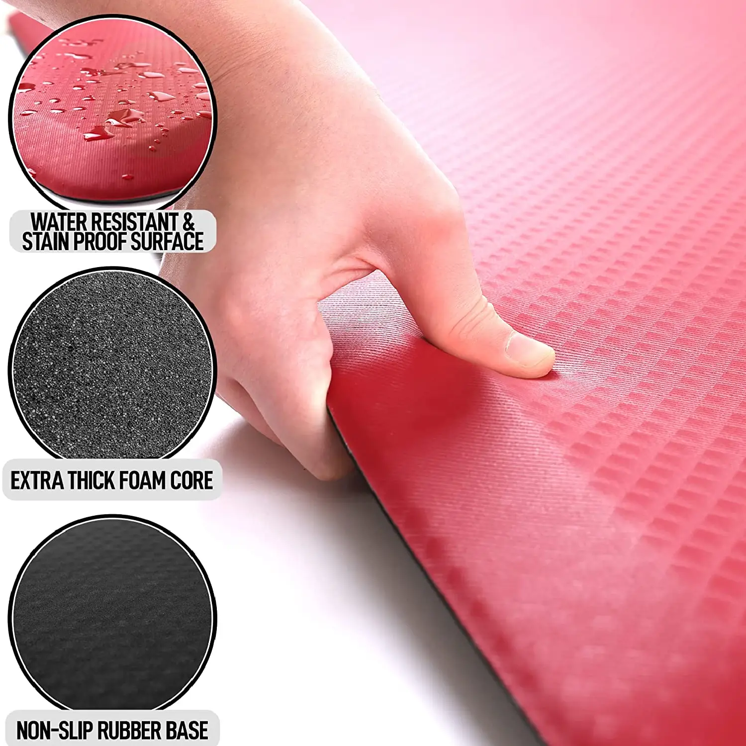 Zulay Home Anti Fatigue Mat - Thick Cushioned Non Slip Foam