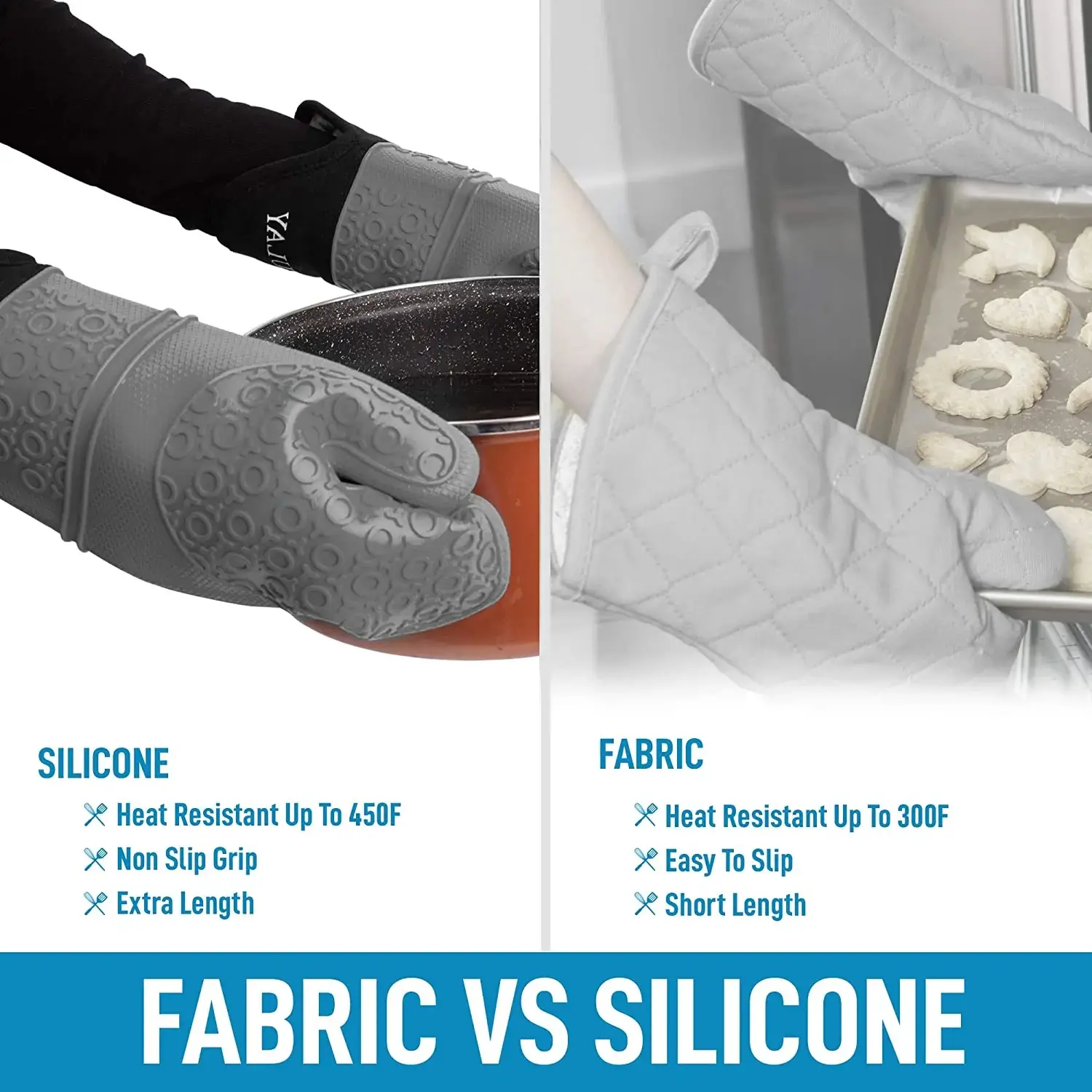 Silicone Oven Mitts