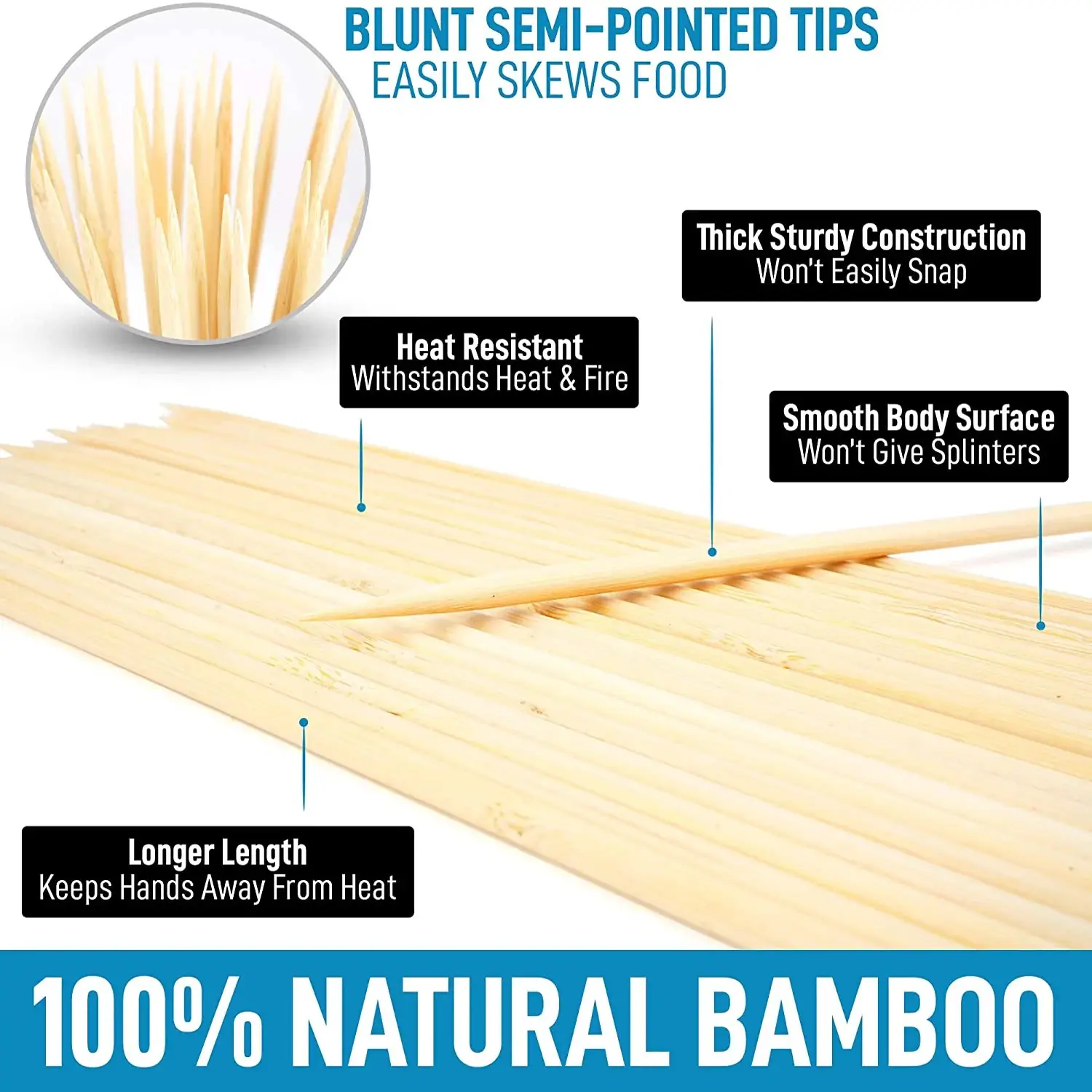 Extra Long Bamboo Roasting Sticks