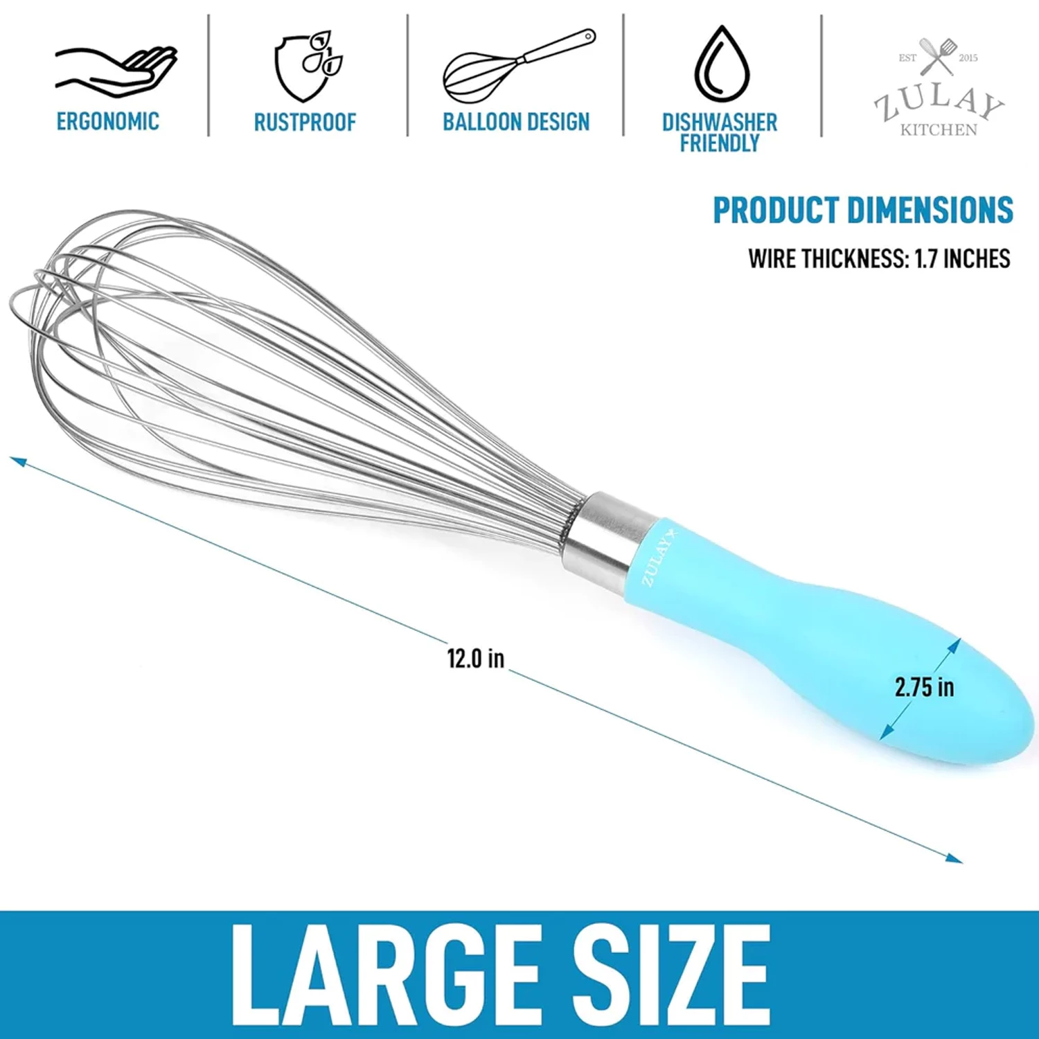 12" Balloon Whisk