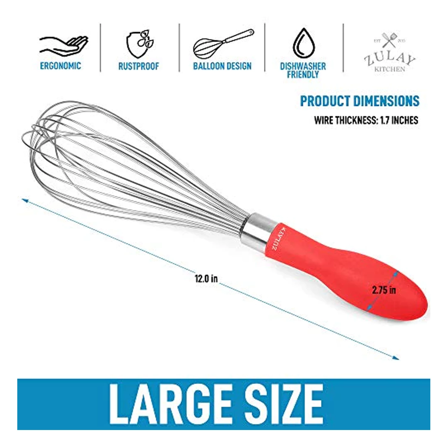 12" Balloon Whisk