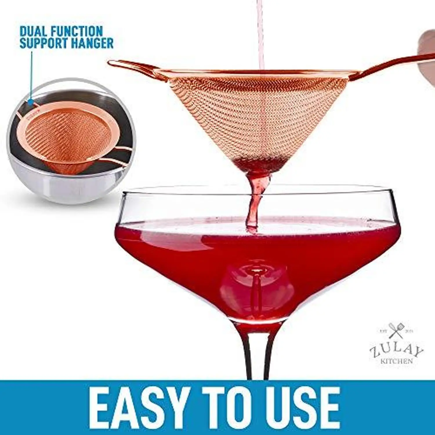 Cone Shaped Cocktail Strainer