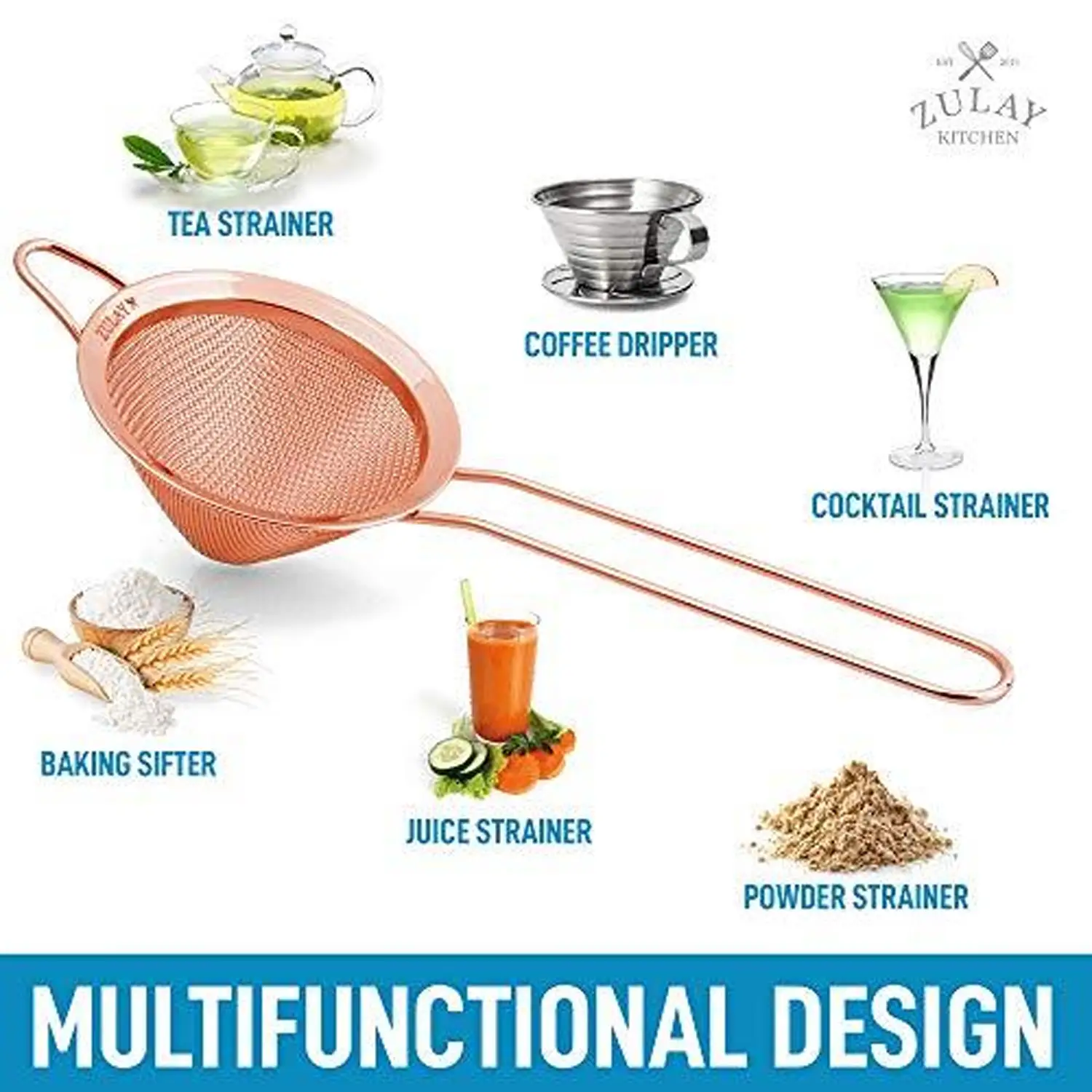 Cone Shaped Cocktail Strainer