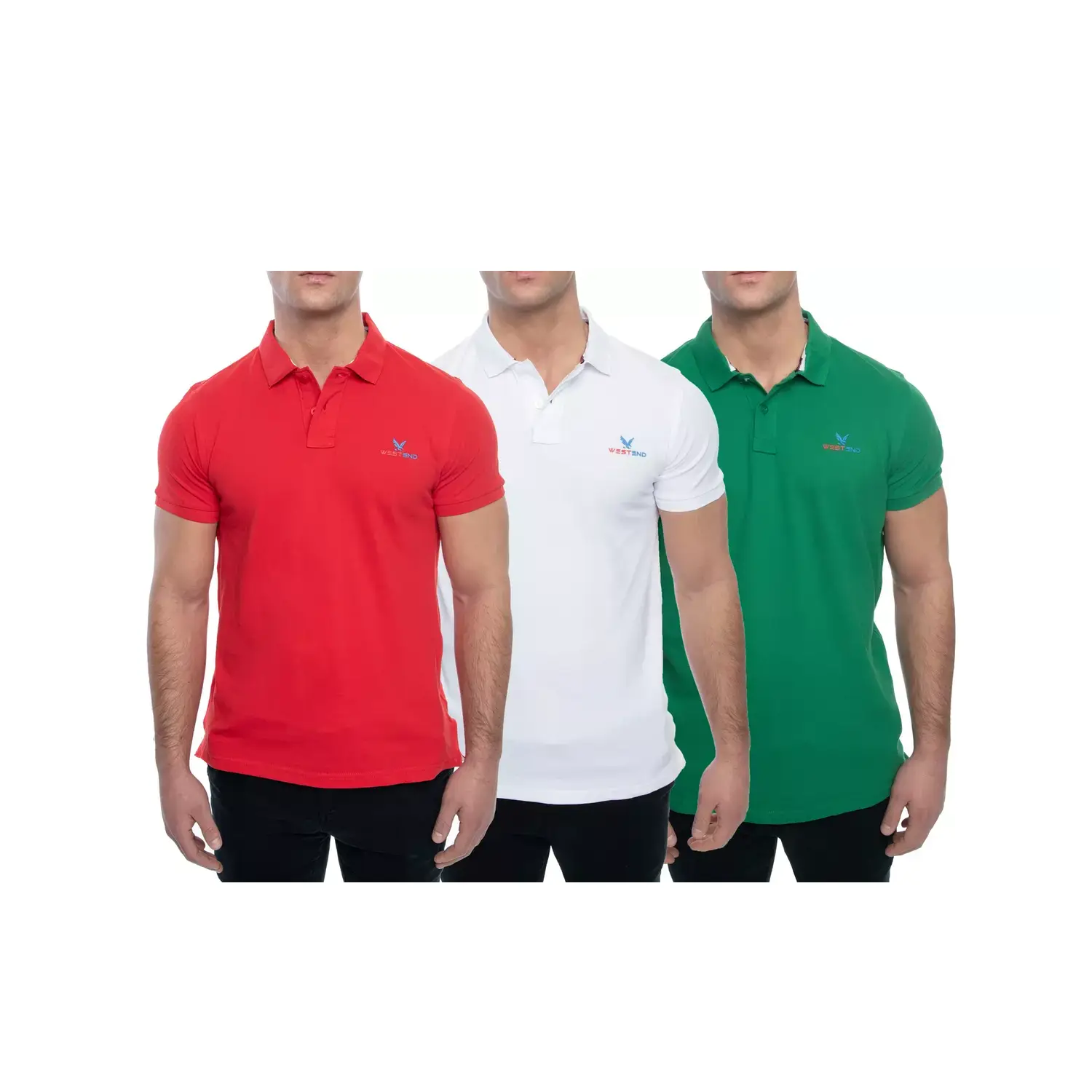 Men's Short Sleeve 100% Cotton Polo Shirts