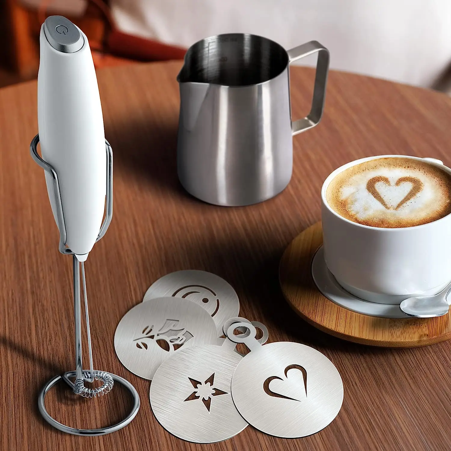 Zulay Complete Milk Frother Set Coffee Gift