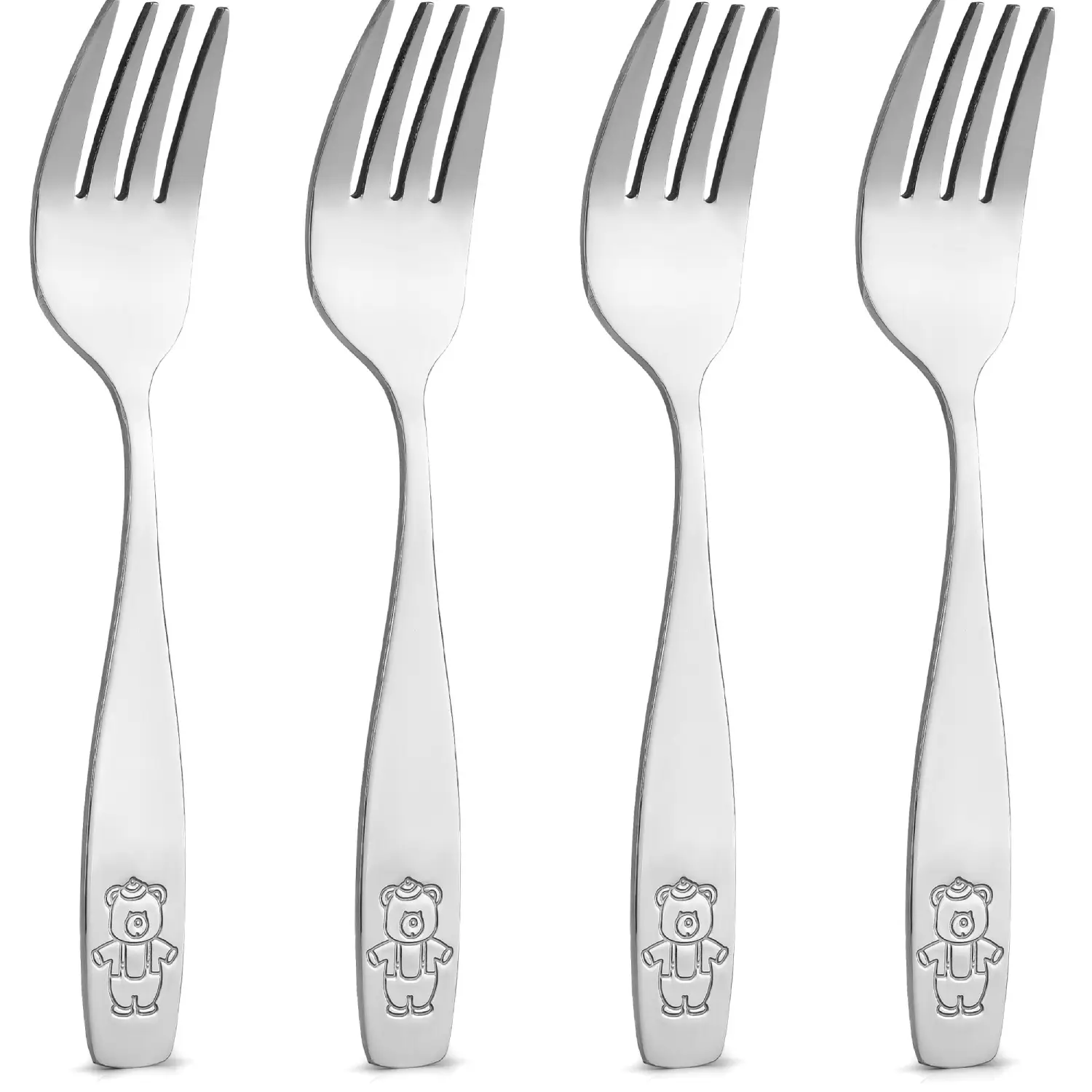 Zulay Kitchen Flatware Set Spoons & Forks for Toddlers