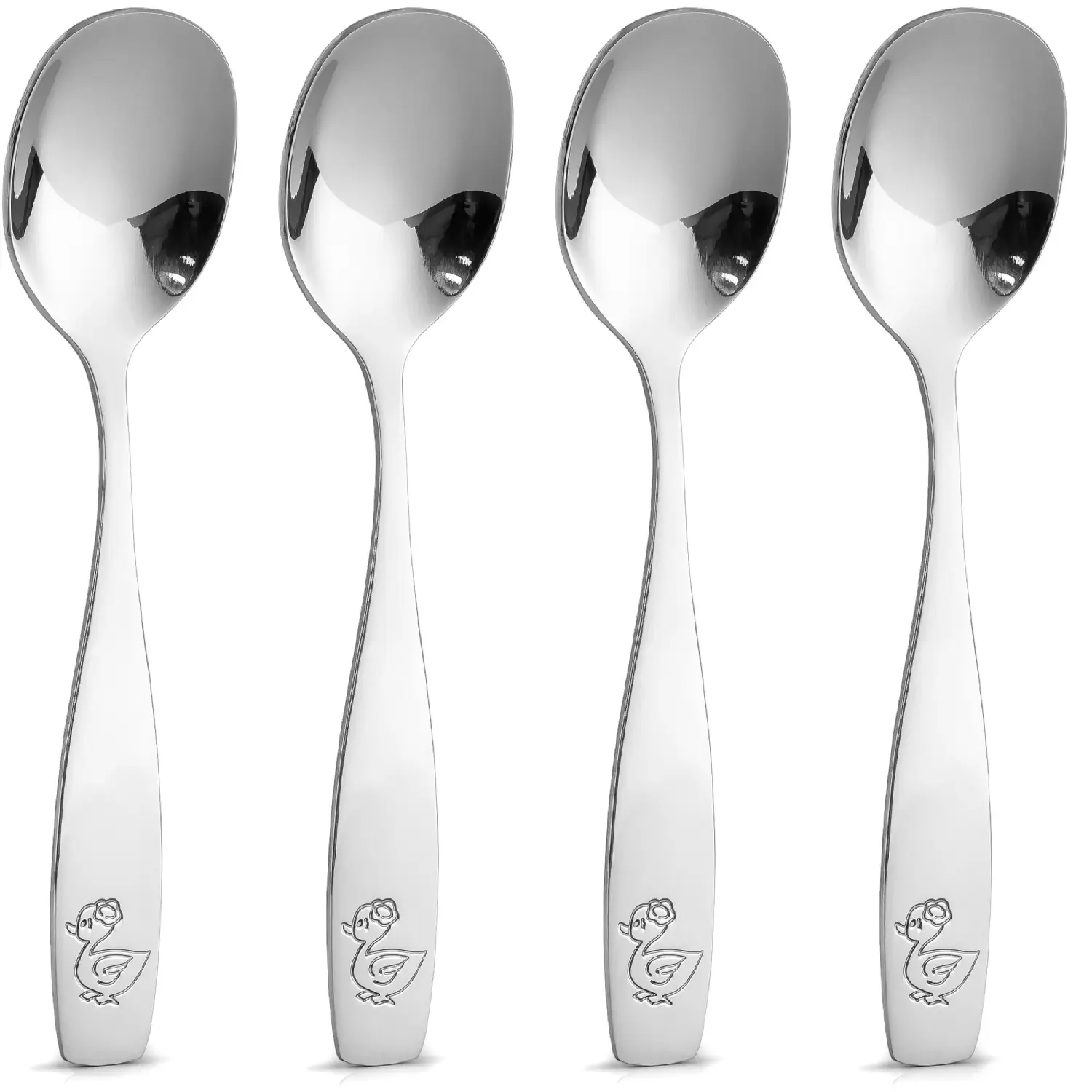 Zulay Kitchen Flatware Set Spoons & Forks for Toddlers