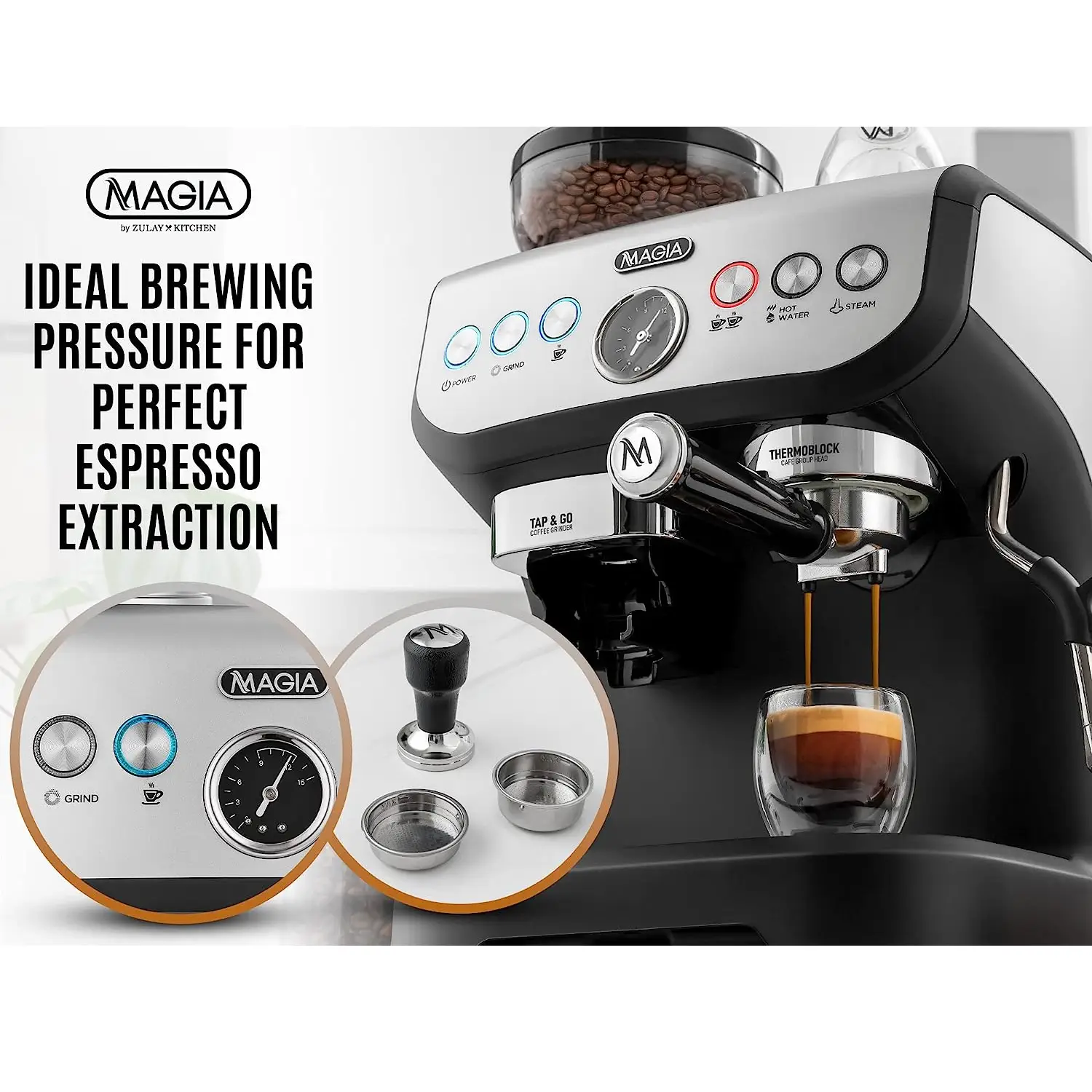 Zulay Magia Manual Espresso Machine