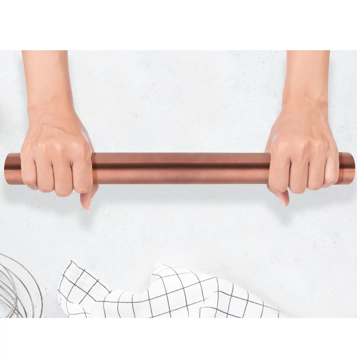 Zulay Kitchen Stainless Steel Rolling Pin - Copper