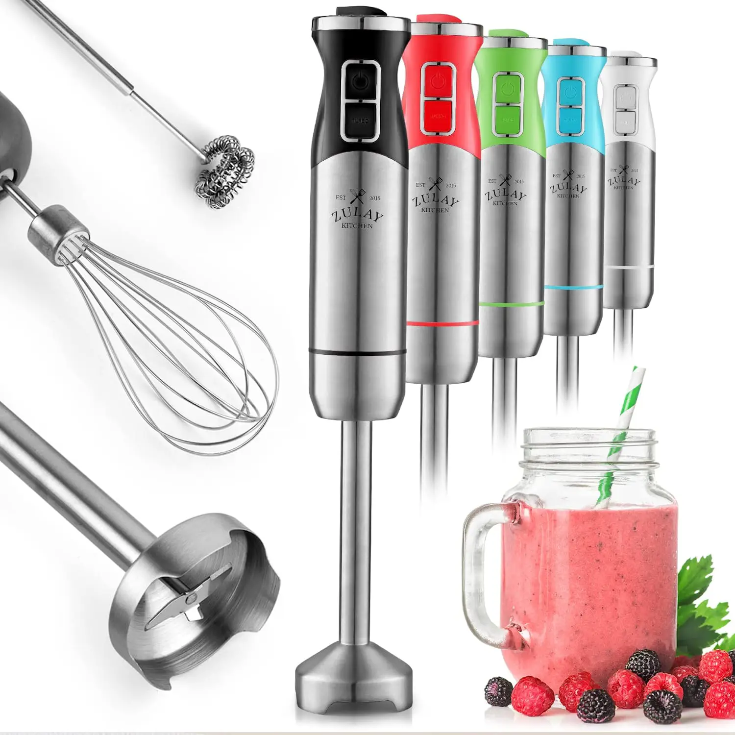  Zulay Kitchen Immersion Hand Blender - 500W