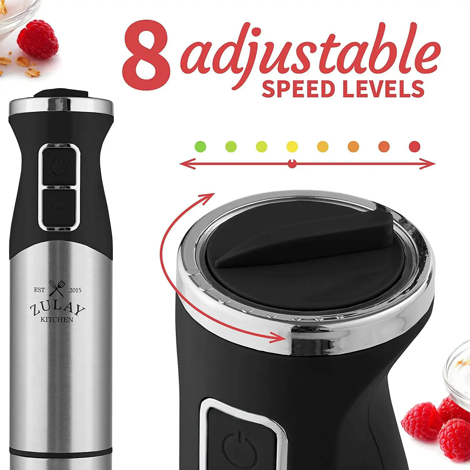  Zulay Kitchen Immersion Hand Blender - 500W