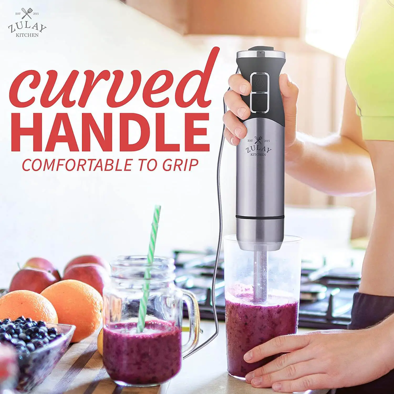  Zulay Kitchen Immersion Hand Blender - 500W