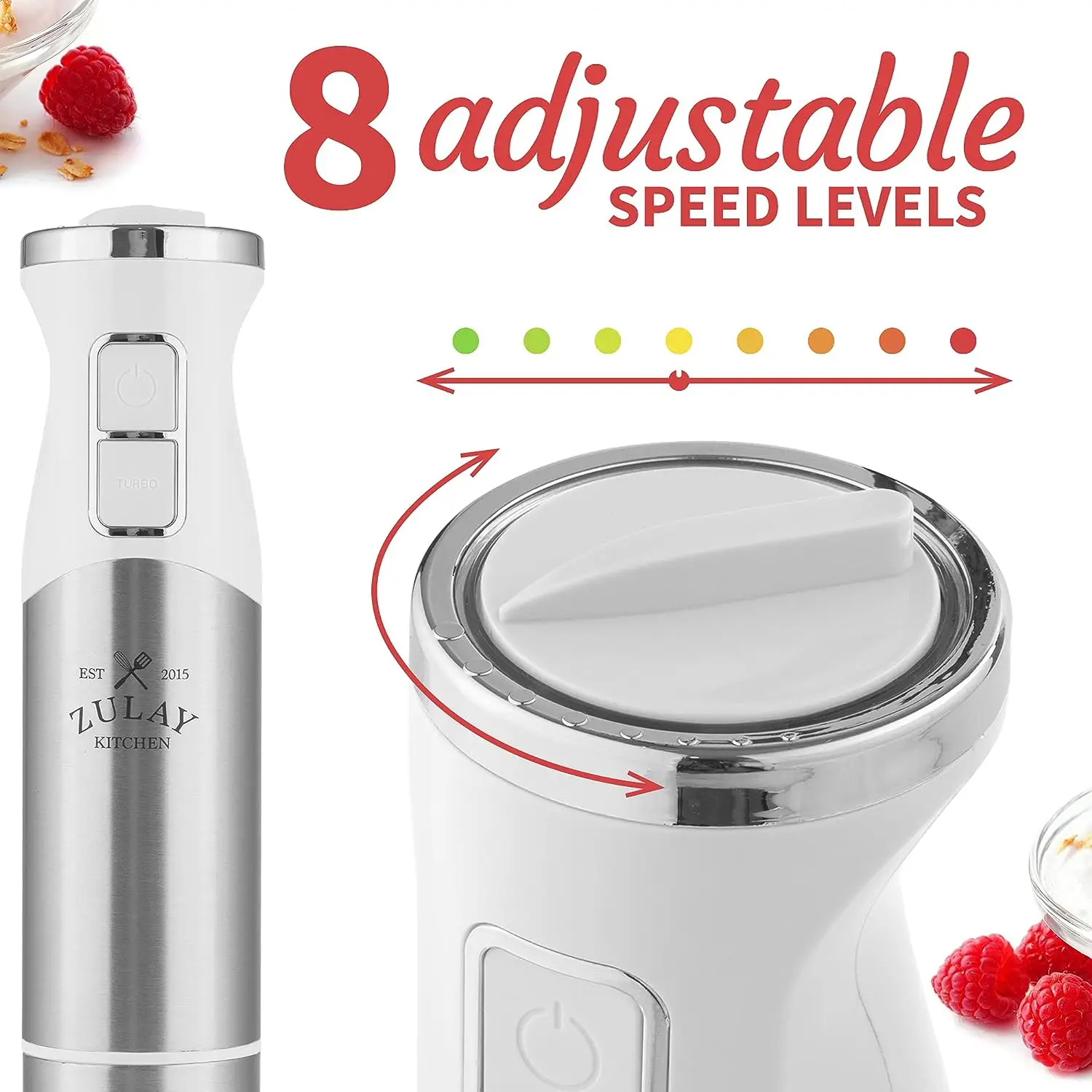  Zulay Kitchen Immersion Hand Blender - 500W