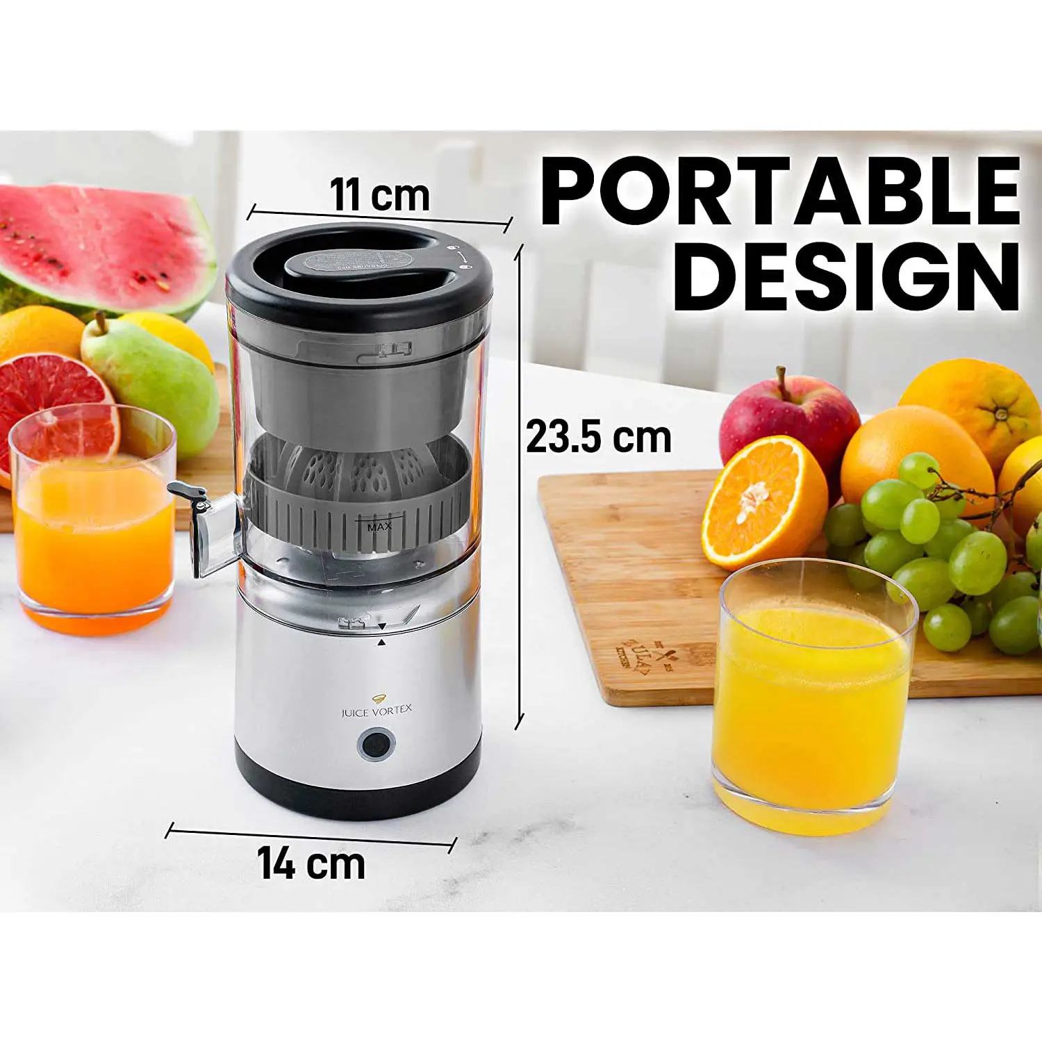 Juice Vortex Citrus Juicer																																			