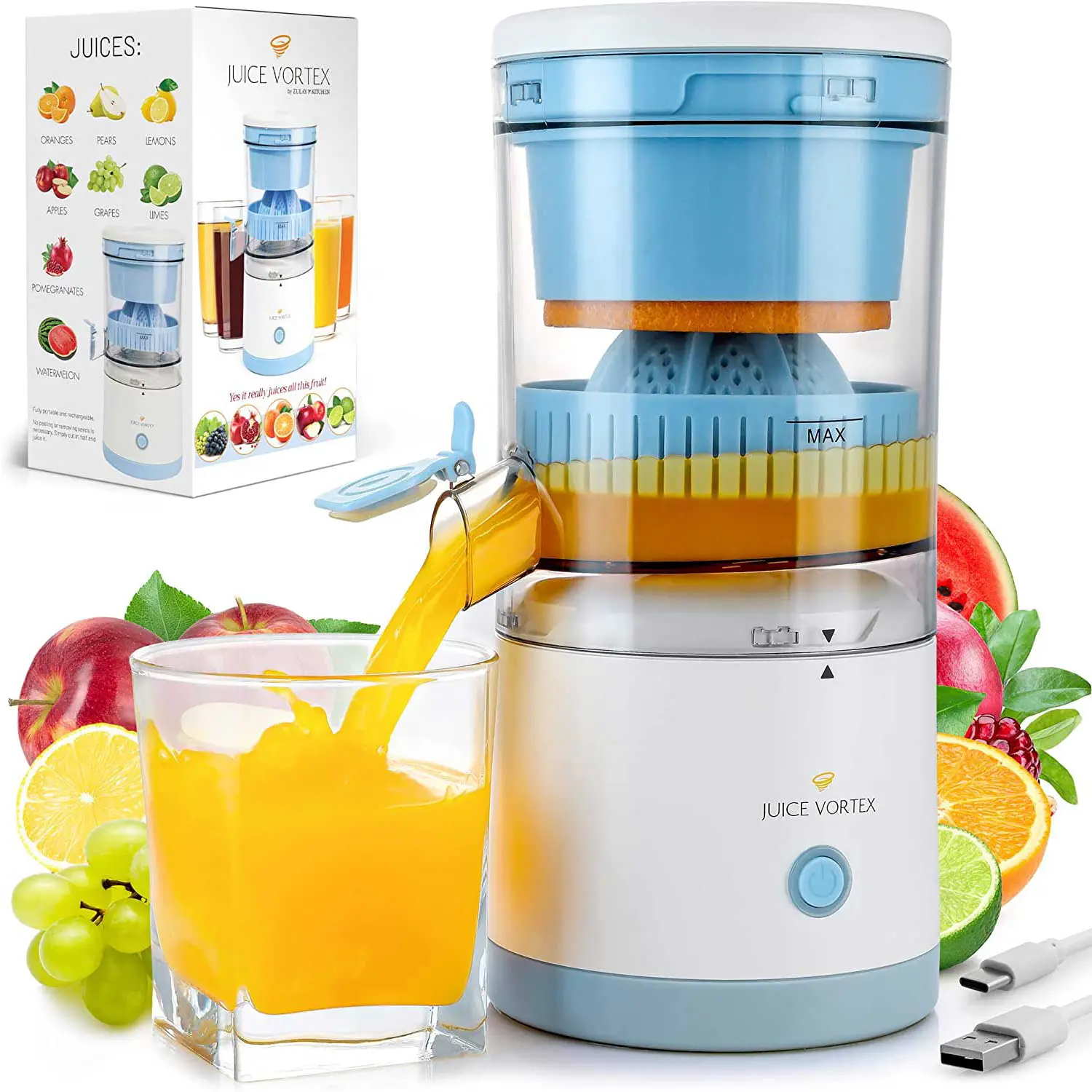 Juice Vortex Citrus Juicer																																			