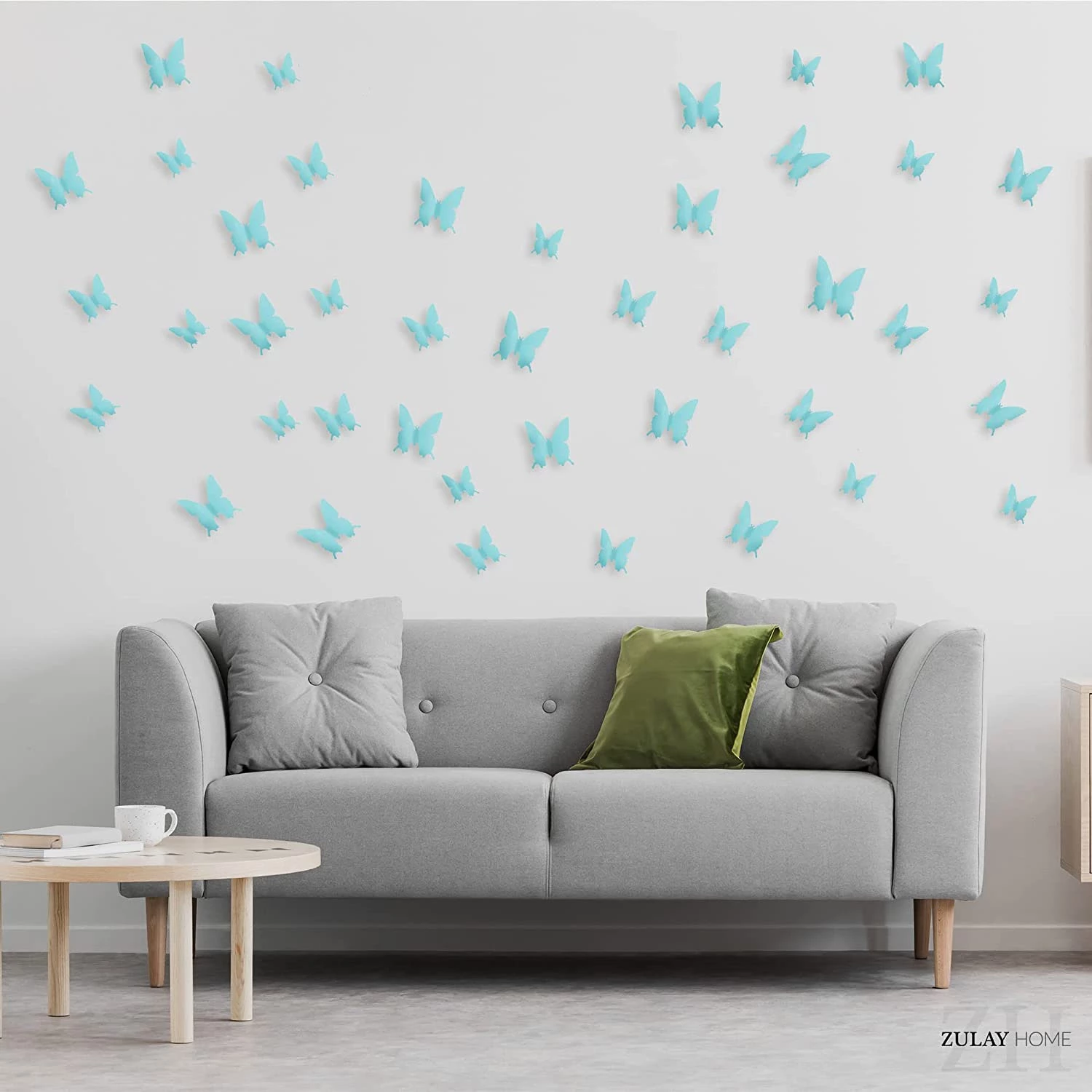 Zulay Home 3D Butterfly Wall Decor - 24pcs Butterfly Decor with 3 Different Sizes