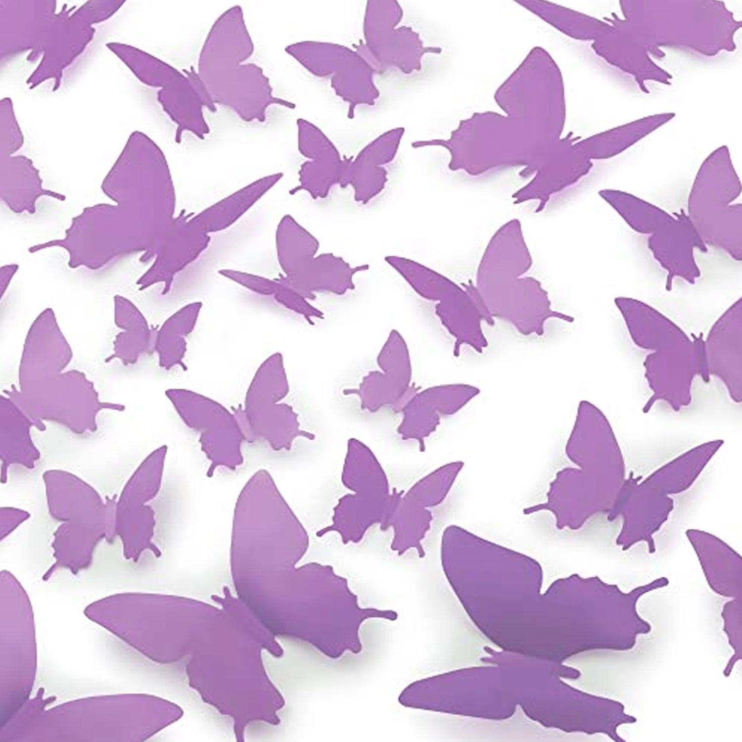 Zulay Home 3D Butterfly Wall Decor - 24pcs Butterfly Decor with 3 Different Sizes