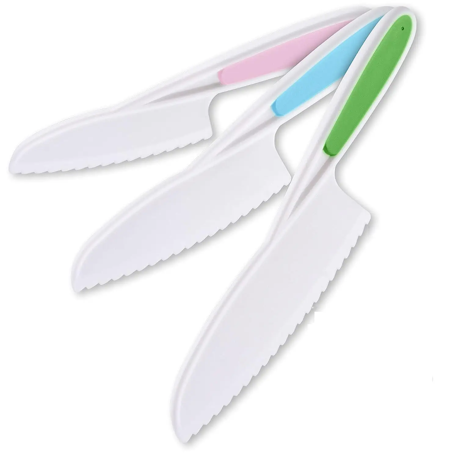 Zulay Kids Knife Set for Cooking and Cutting Fruits Veggies And Cake - Perfect Starter Knife Set