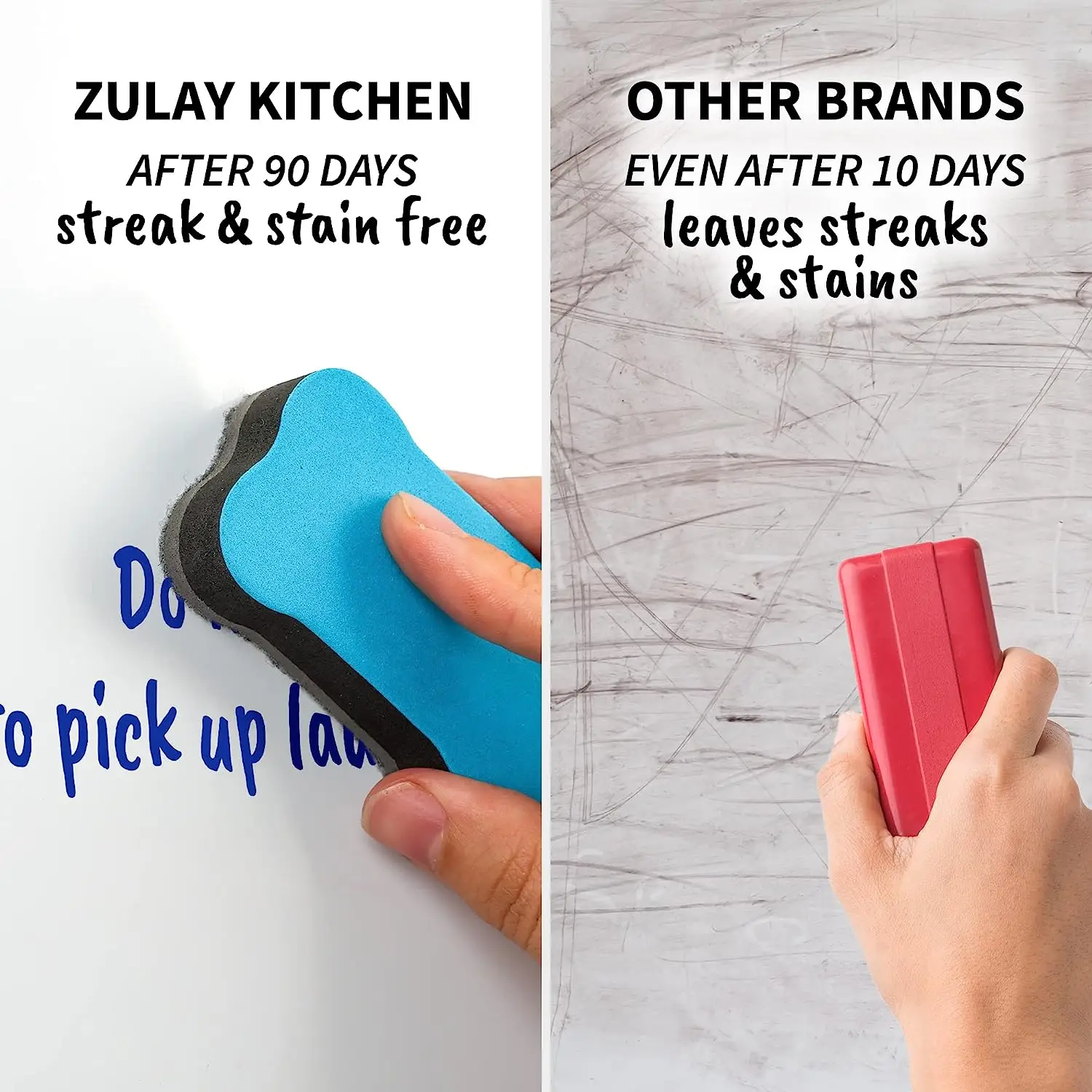 Zulay Kitchen 12x8" Magnetic Whiteboard for Fridge