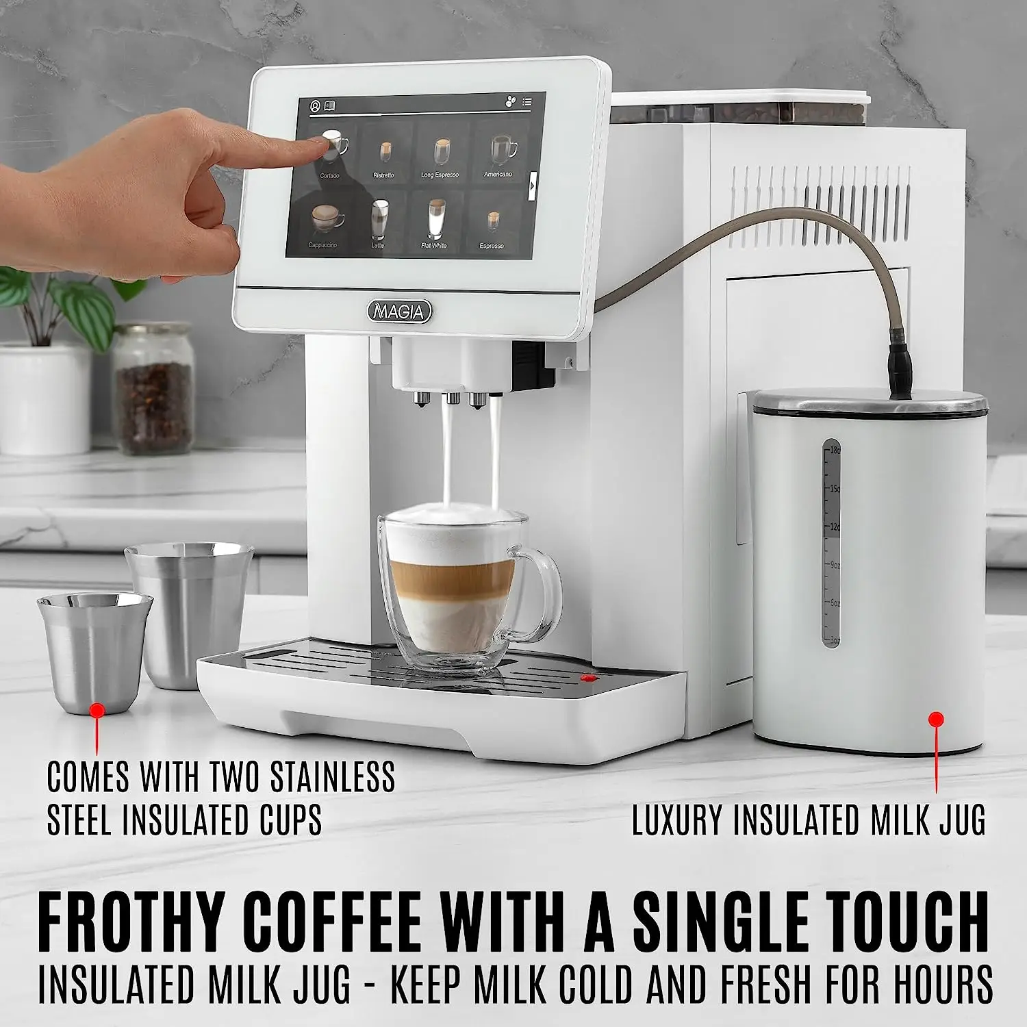 Zulay Magia Automatic Espresso Machine with Grinder