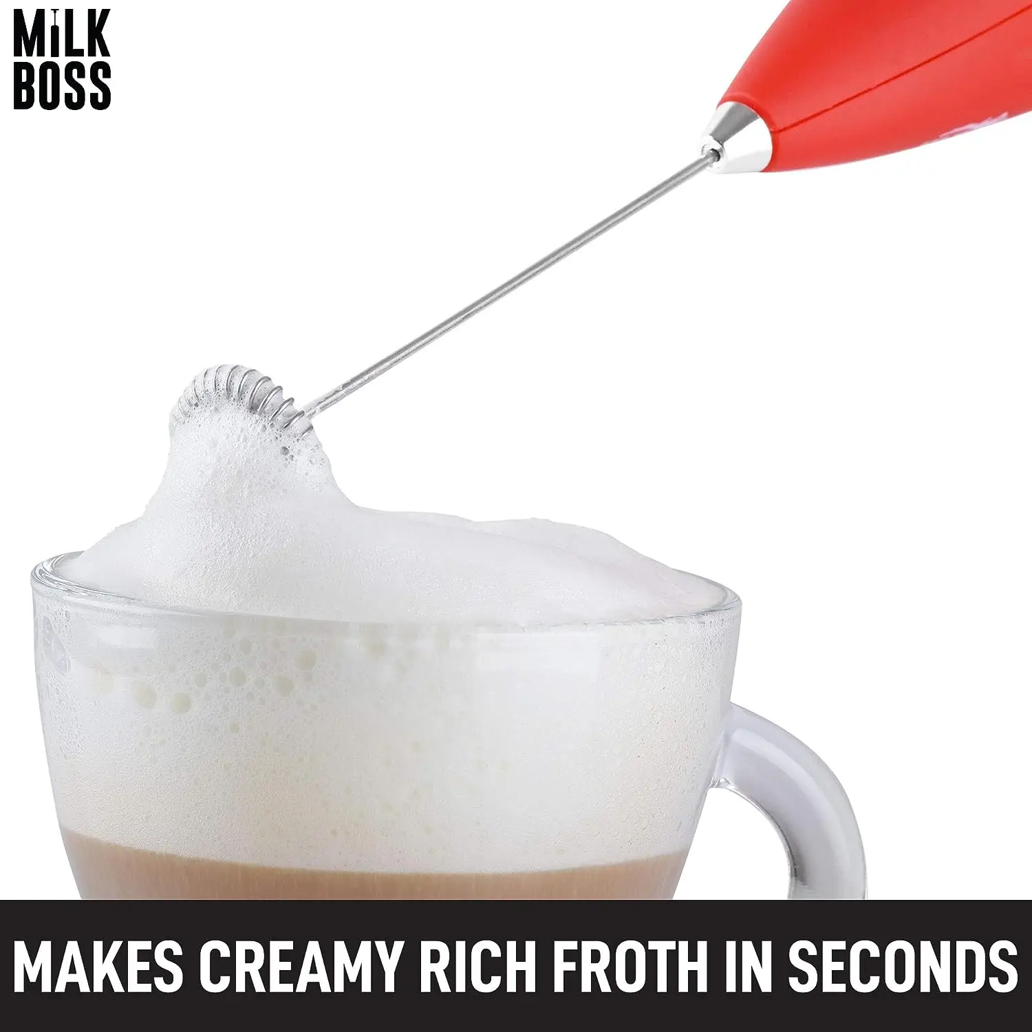 Milk Frother PRO With Holster Stand