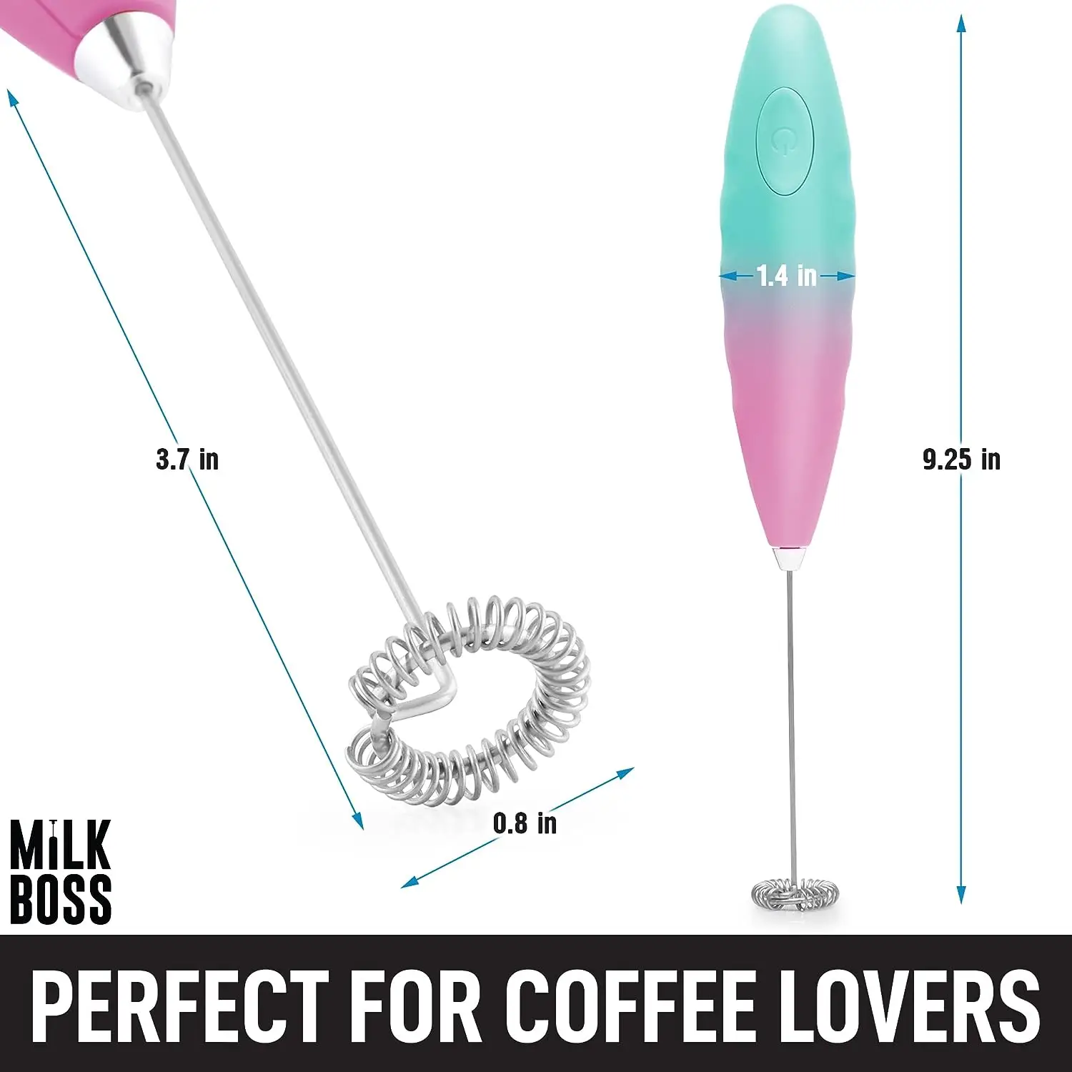 Milk Boss Milk Frother for Coffee - Comfort Grip Matcha Whisk