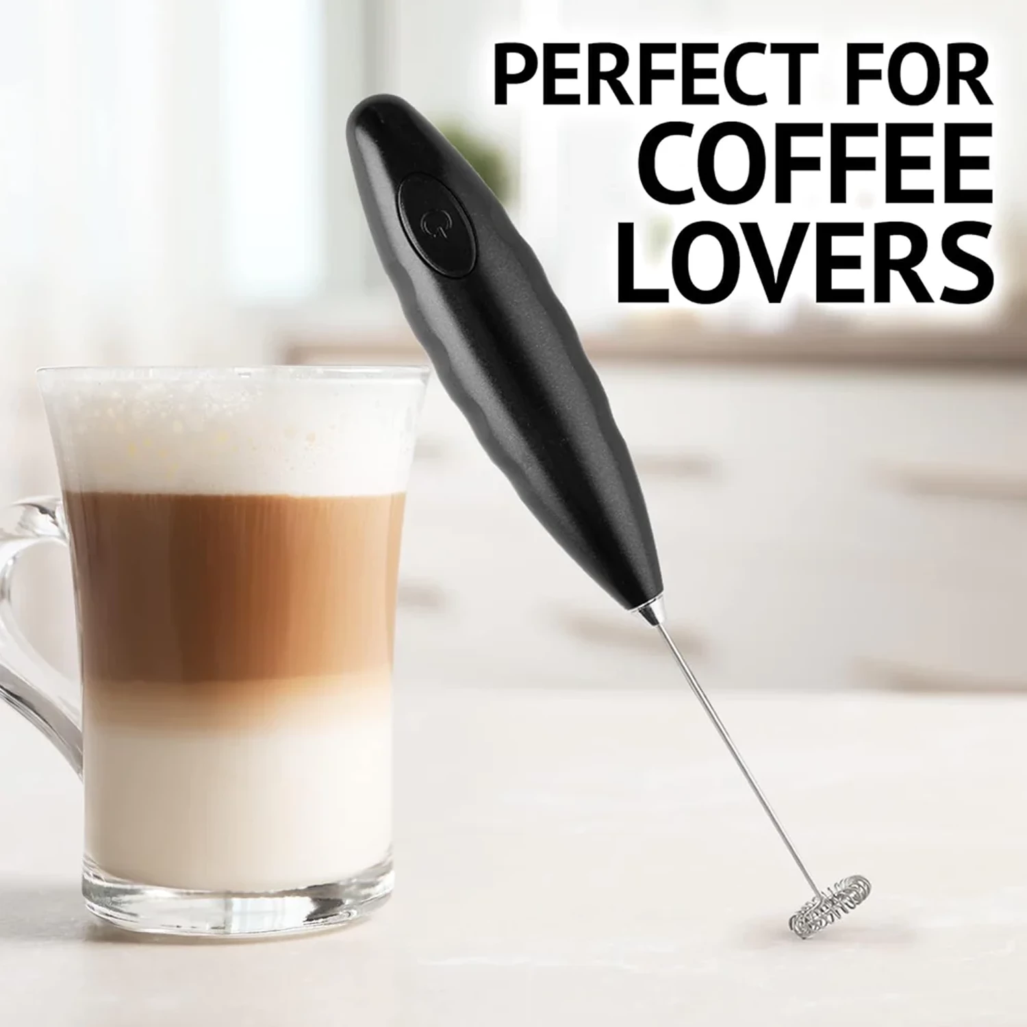 Milk Boss Milk Frother for Coffee - Comfort Grip Matcha Whisk