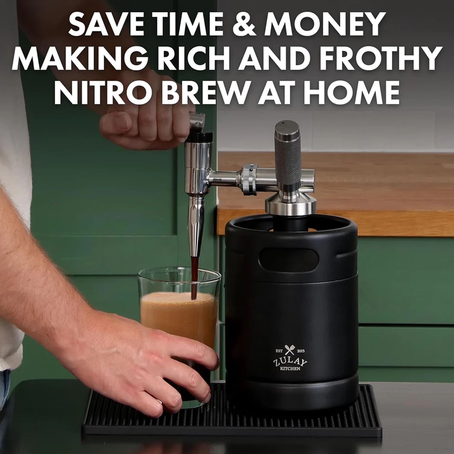 Zulay Kitchen ZK Nitro Cold Brew Coffee Maker - 2L - Black