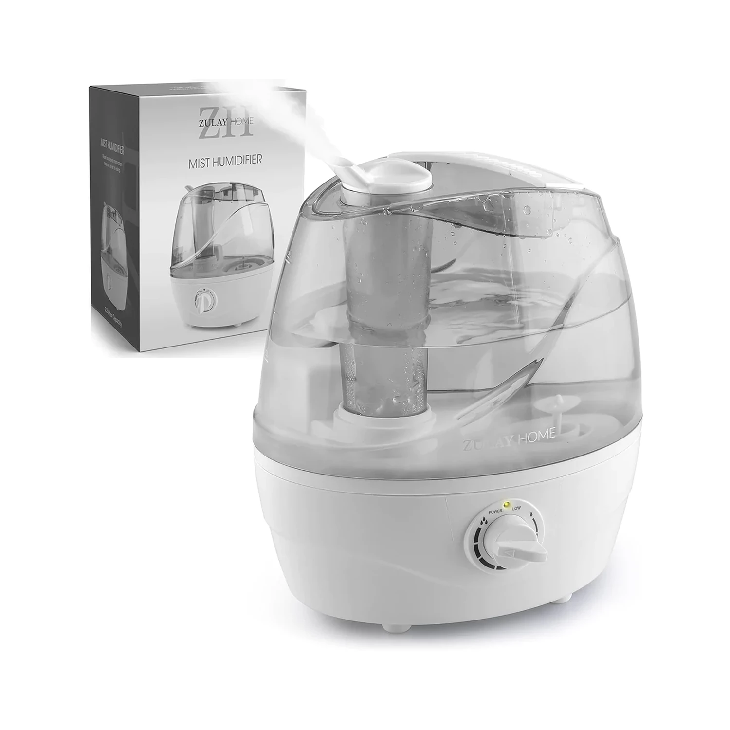 Zulay Cool Mist Humidifiers (2.2L Water Tank)