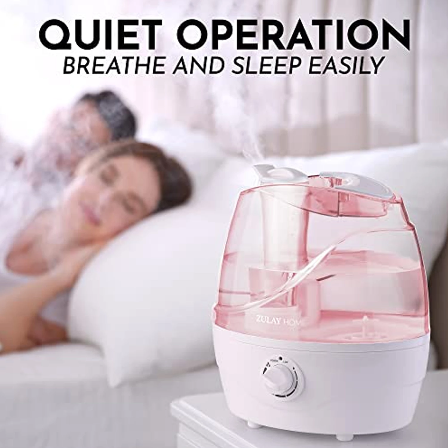 Zulay Cool Mist Humidifiers (2.2L Water Tank)