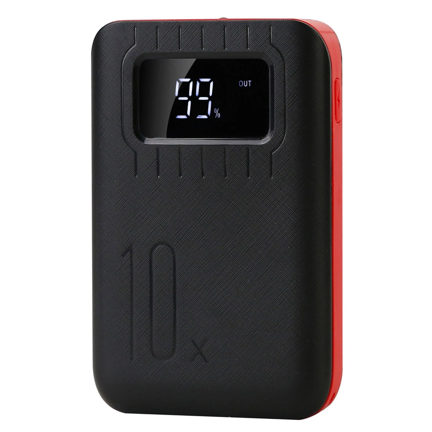 10,000mAh Power Bank Charger with Dual USB Ports, LCD Display And Flashlight