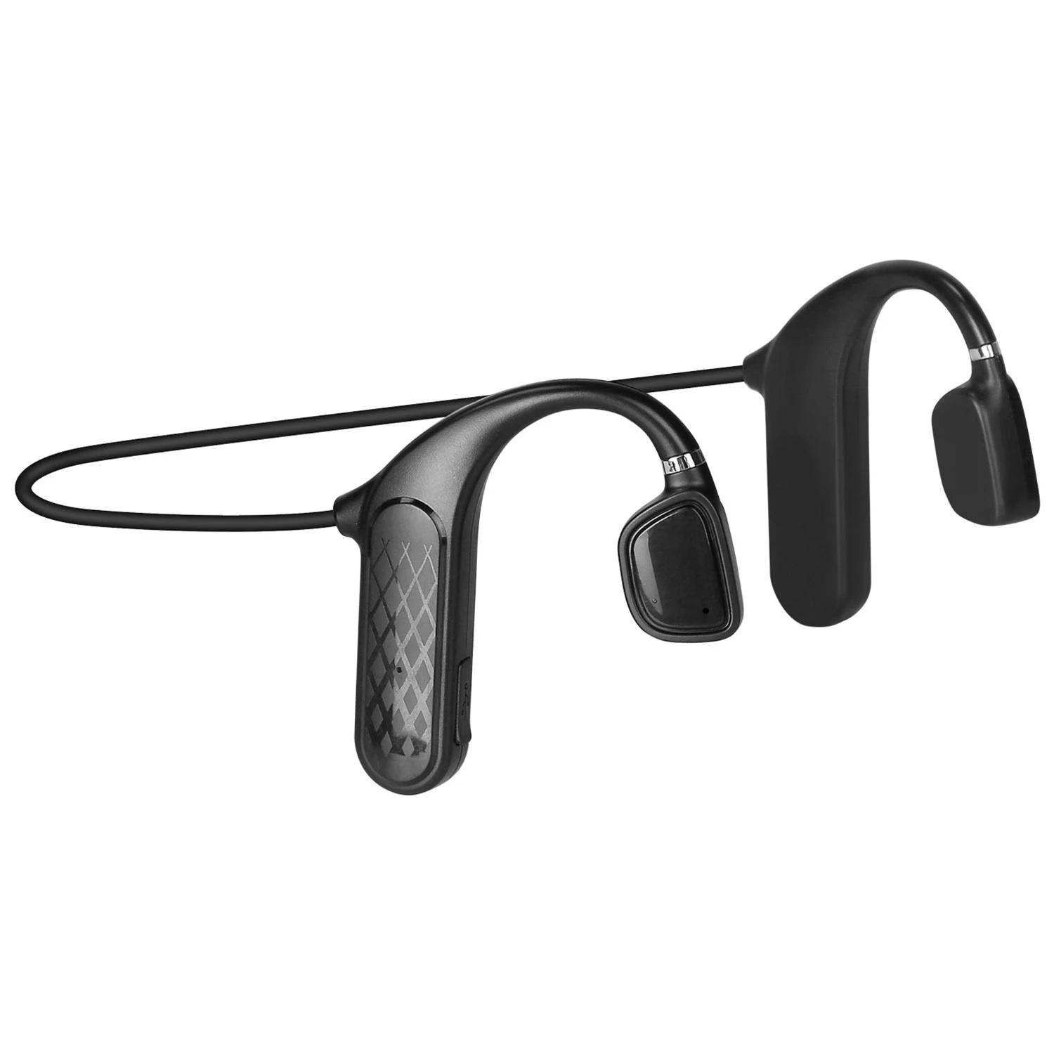 Wireless Bone Conduction Headphones - Open Ear Sports Headset w/ Mic, IPX5 Sweatproof, MMC Card Supp