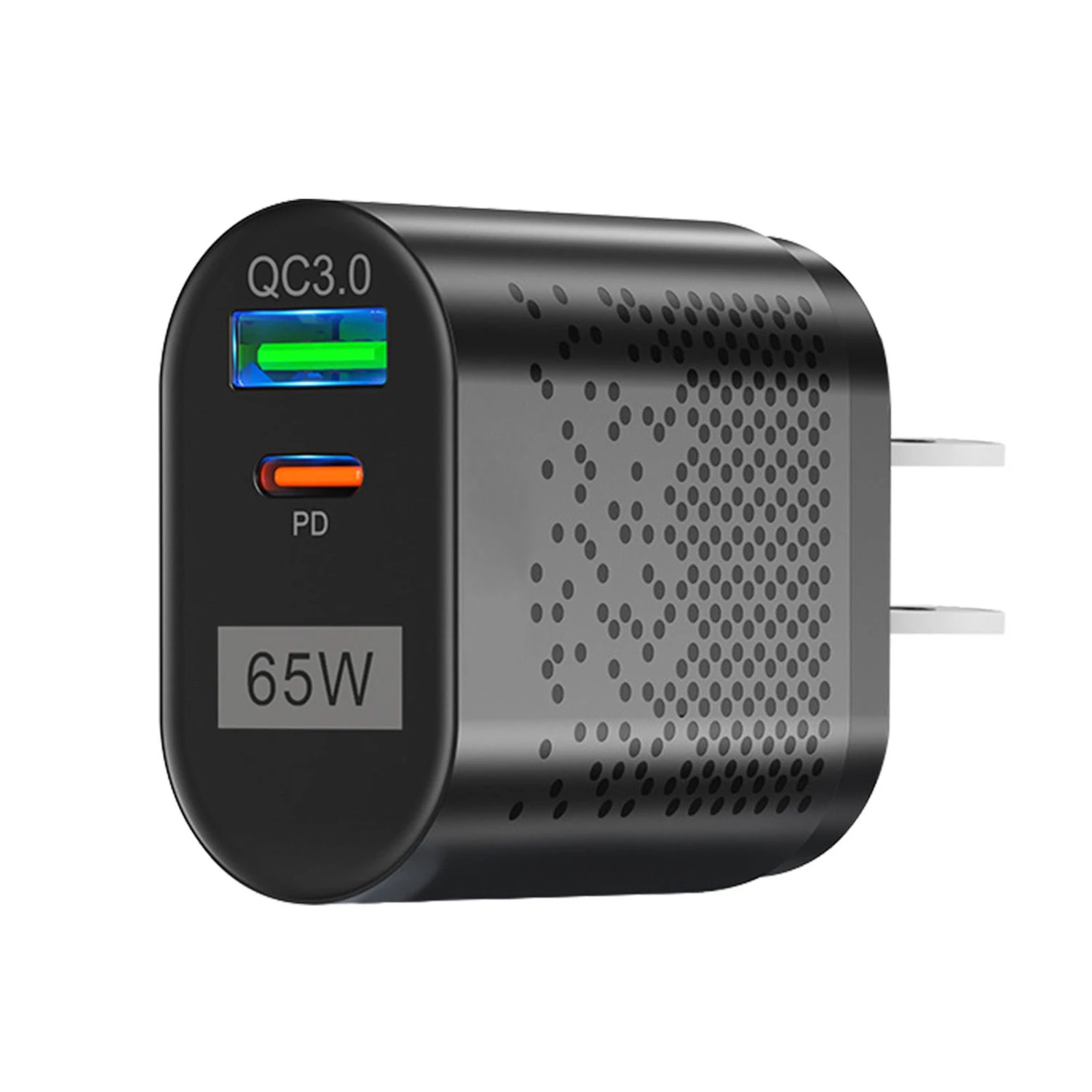 65W Type C Fast Wall Charger - PD QC3.0 Adapter for iPhone
