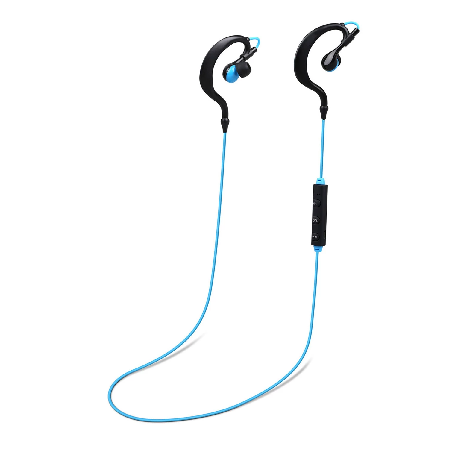 Wireless Sport In-Ear Headphones V4.1 - Sweat-proof Neckband Earbuds, Deep Bass, Mic - Running, Hiki