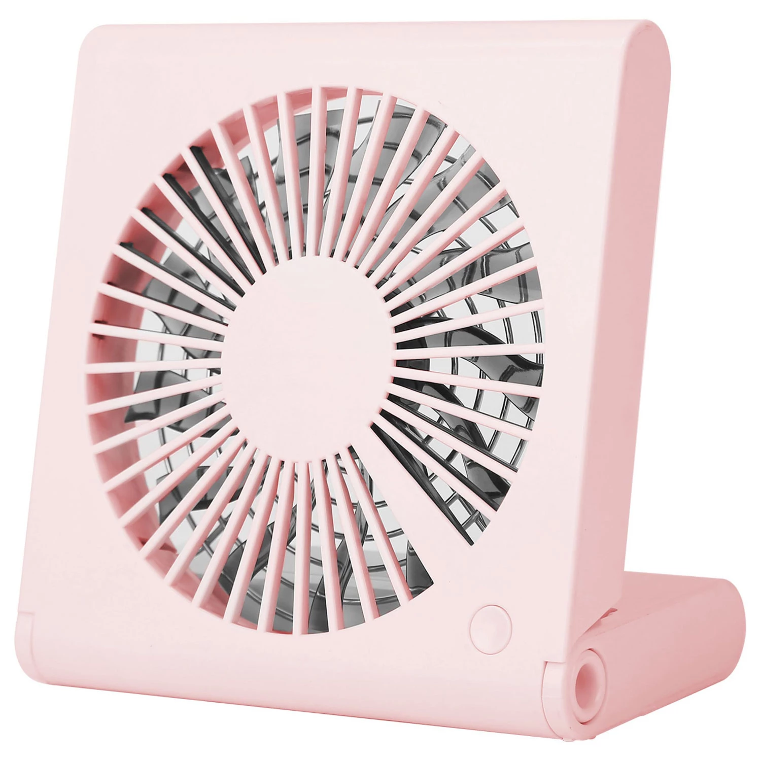 Portable USB Rechargeable Desk Fan - Low Noise, 3 Speeds, Battery Operated - Ideal for Office