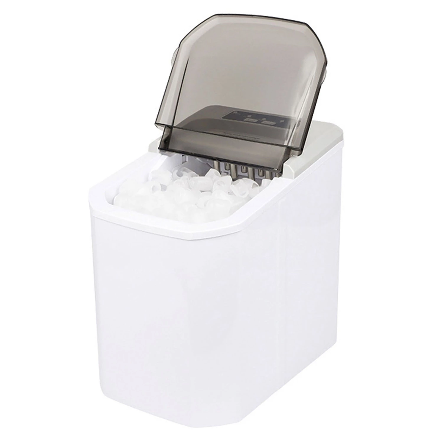 Self-cleaning Electric Ice Maker: 33LBS/24Hrs, Bullet Ice, for Home Kitchen, Office, Party