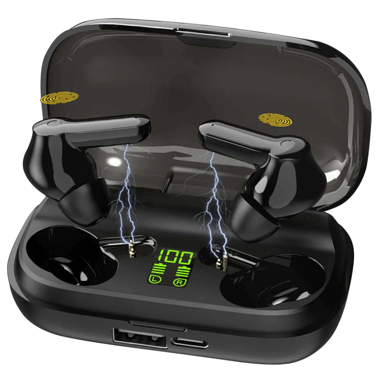 Wireless V5.0 Earbuds, IPX5 Water Resistant, In-Ear Stereo Headsets