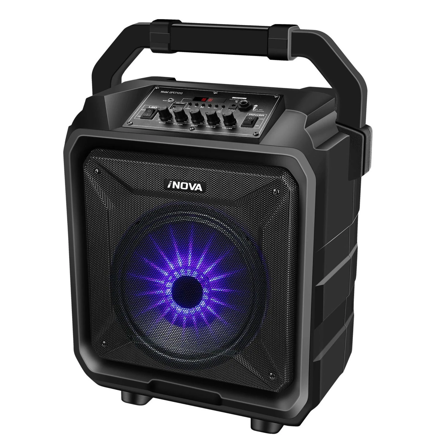 Portable Wireless Party Speaker with Disco Lights