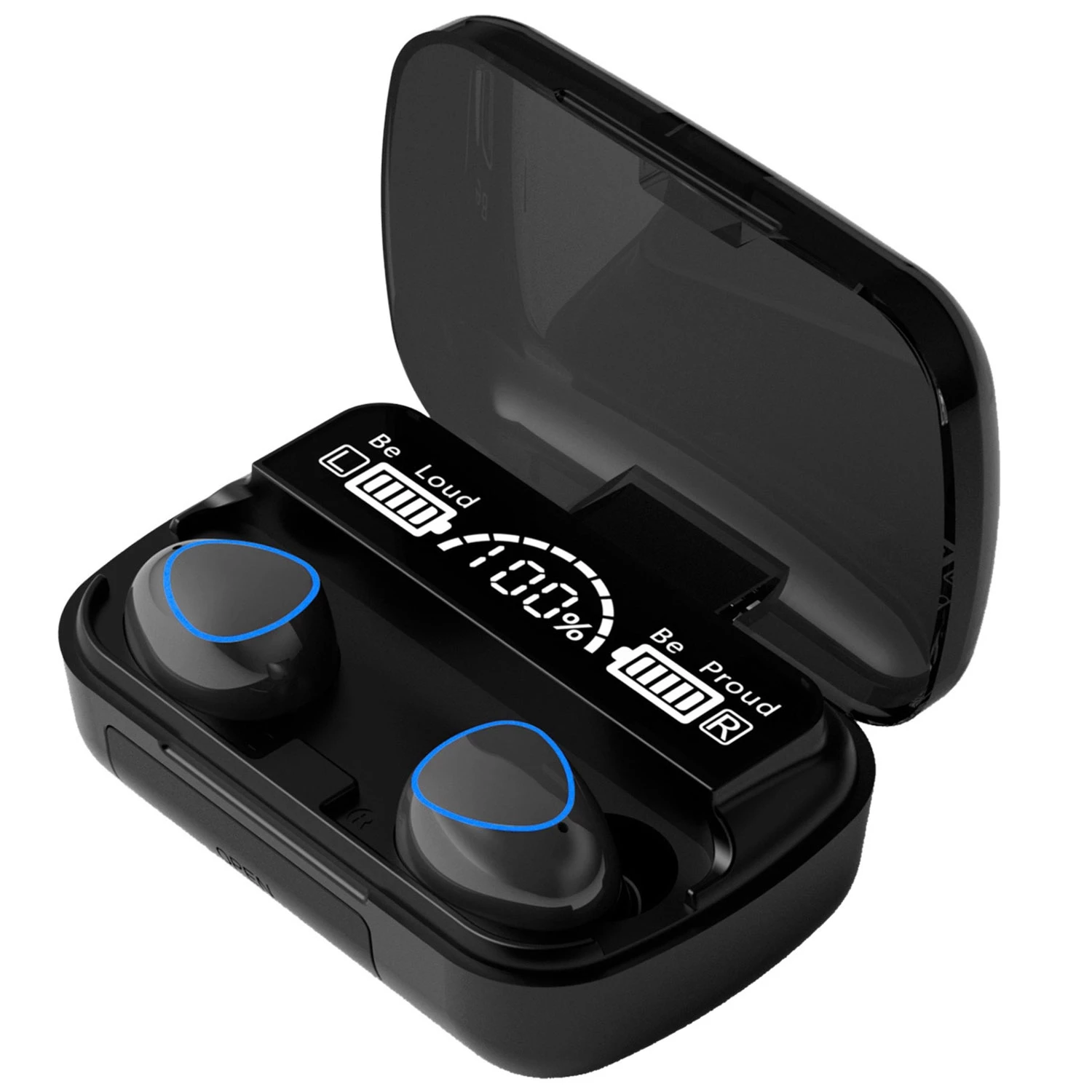 TWS Wireless Earbuds with Touch Control, IPX7 Waterproof, Power Bank