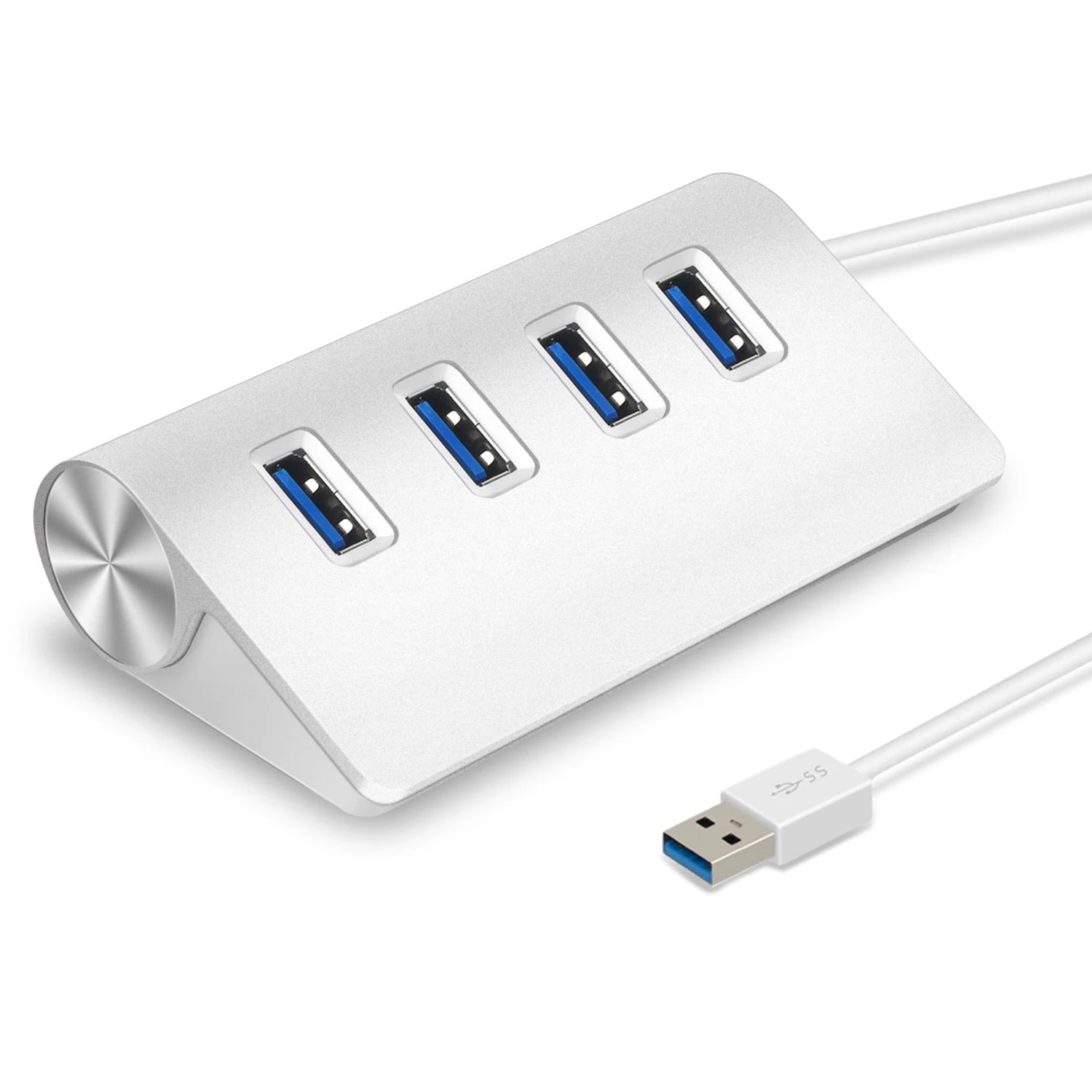 USB3.0 Hub - 4 Ports, Aluminum, 5Gbps, File & Video Transfer, U Disk, Flash Drive, Mouse, Camera